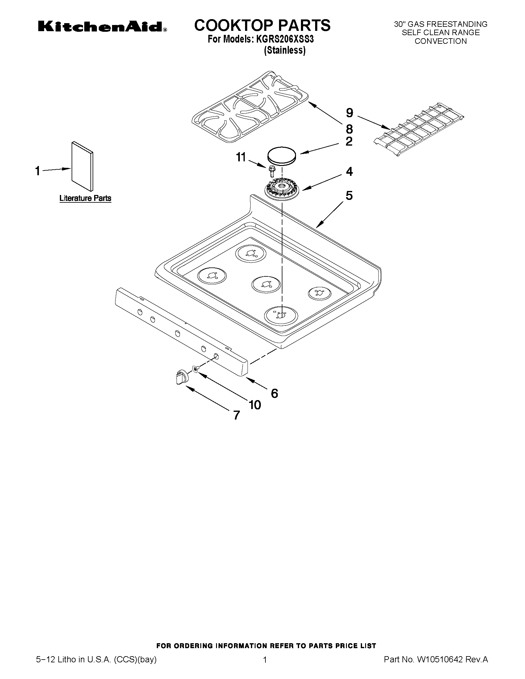 01 - COOKTOP PARTS