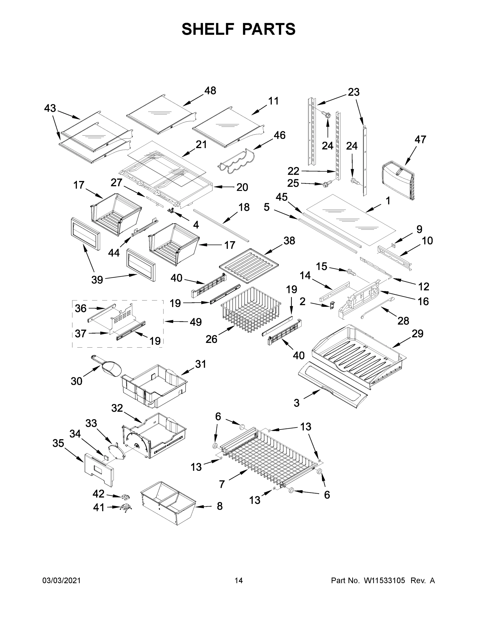08 - SHELF PARTS