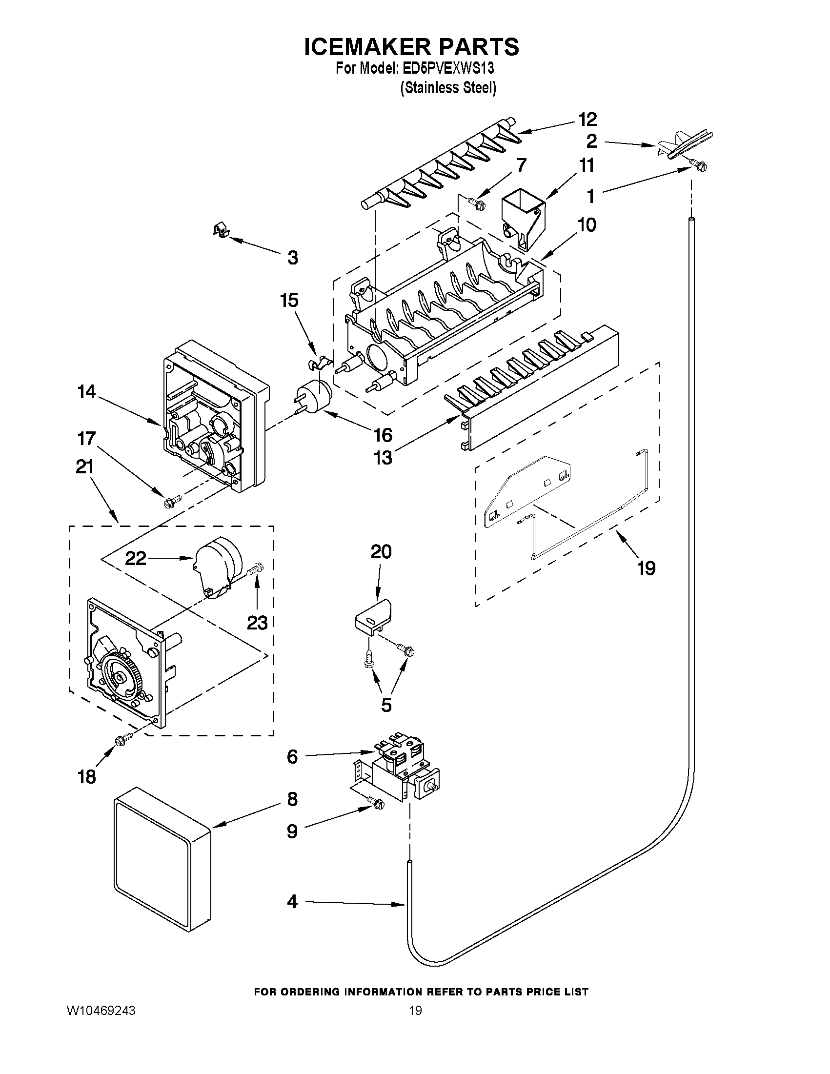 12 - ICEMAKER PARTS