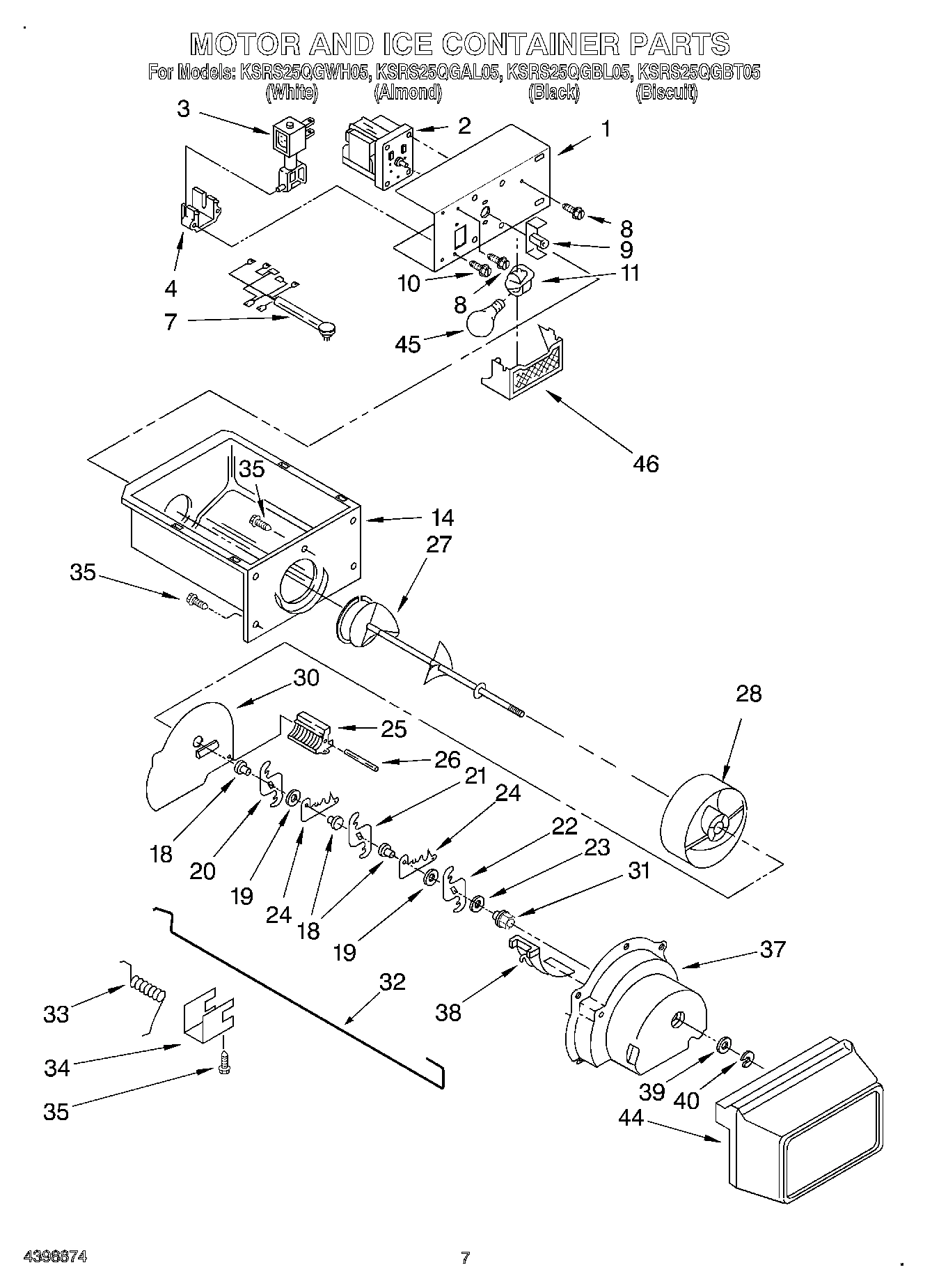 05 - MOTOR AND ICE CONTAINER