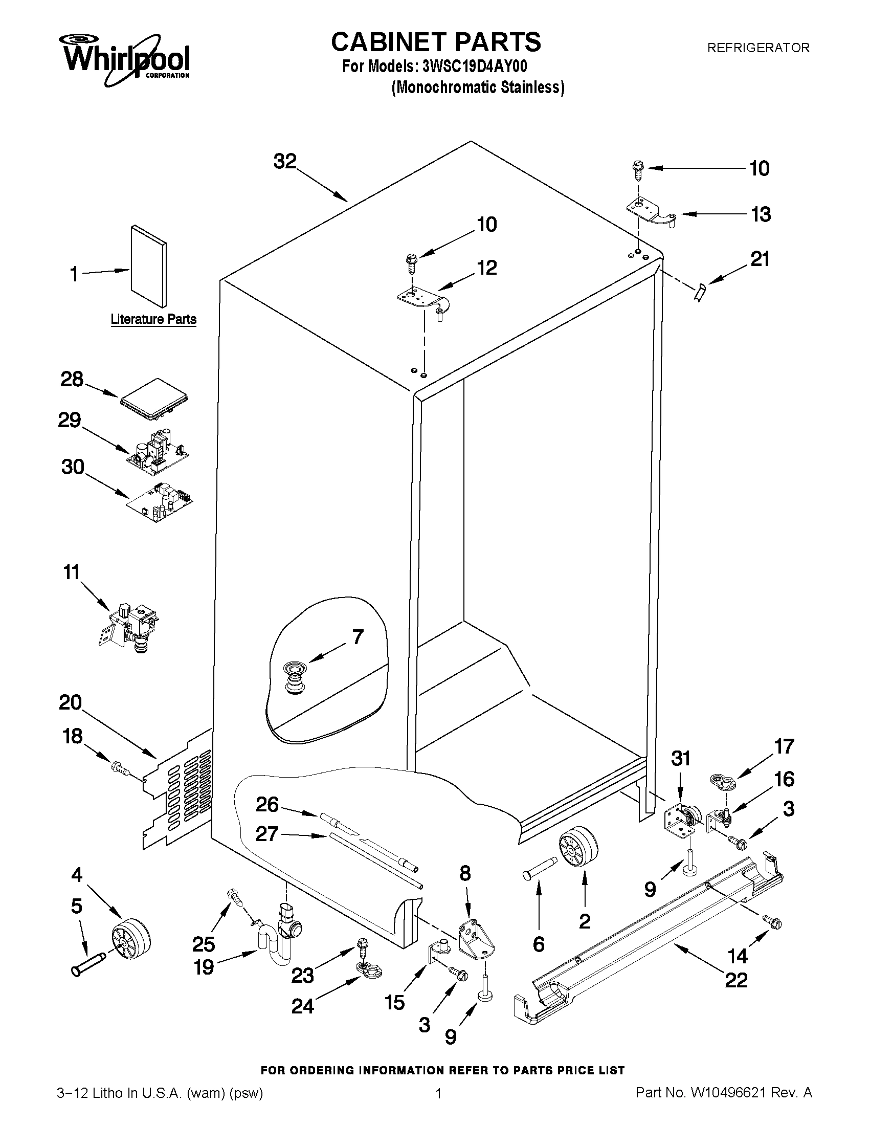 01 - CABINET PARTS