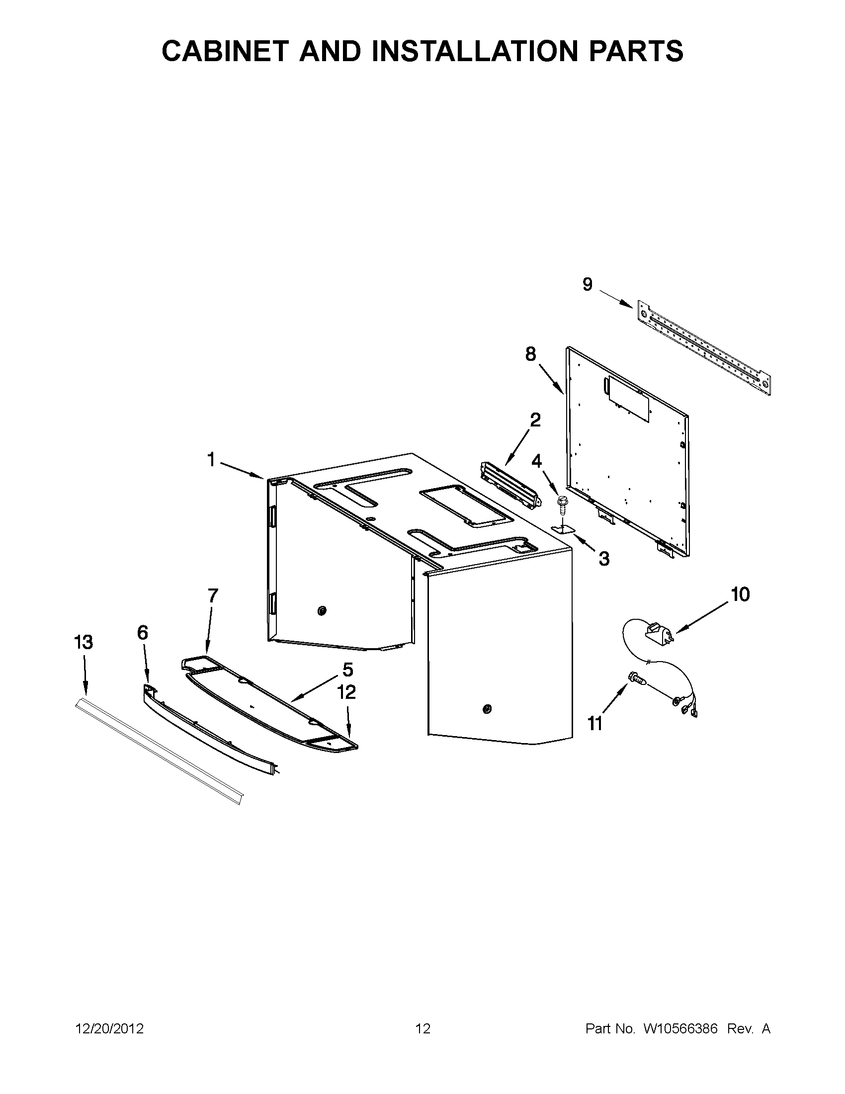 06 - CABINET AND INSTALLATION PARTS