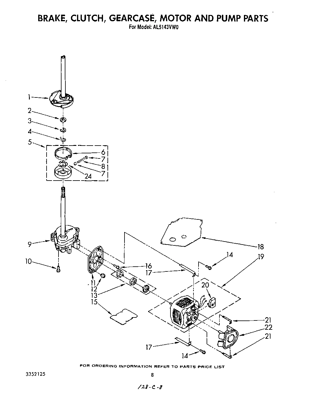 06 - BRAKE, CLUTCH, GEARCASE, MOTOR AND PUMP