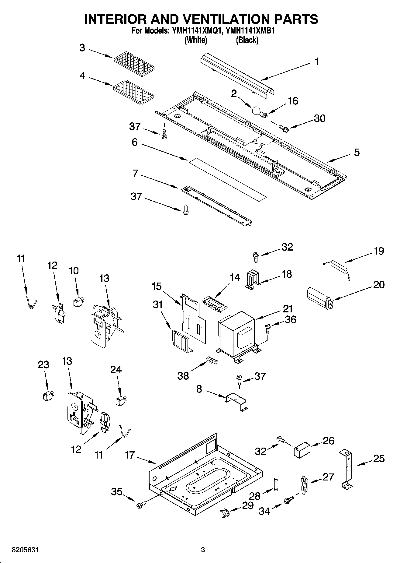 03 - INTERIOR AND VENTILATION PARTS