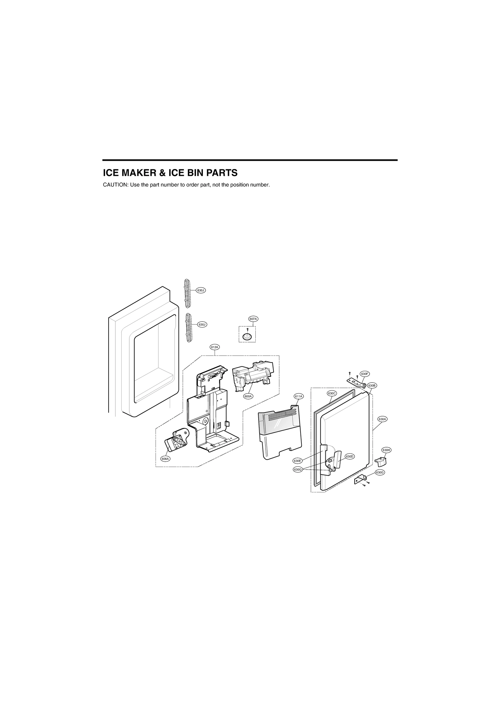 ICE MAKER & ICE BIN PARTS