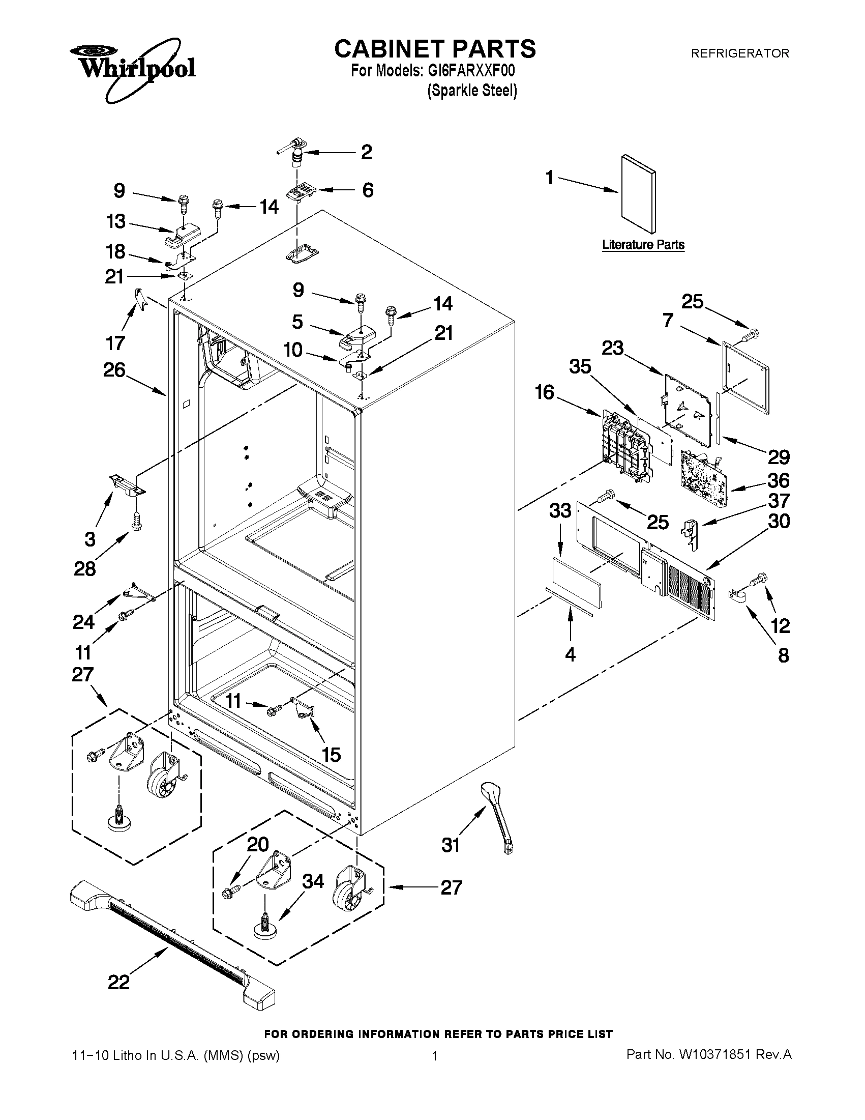 01 - CABINET PARTS