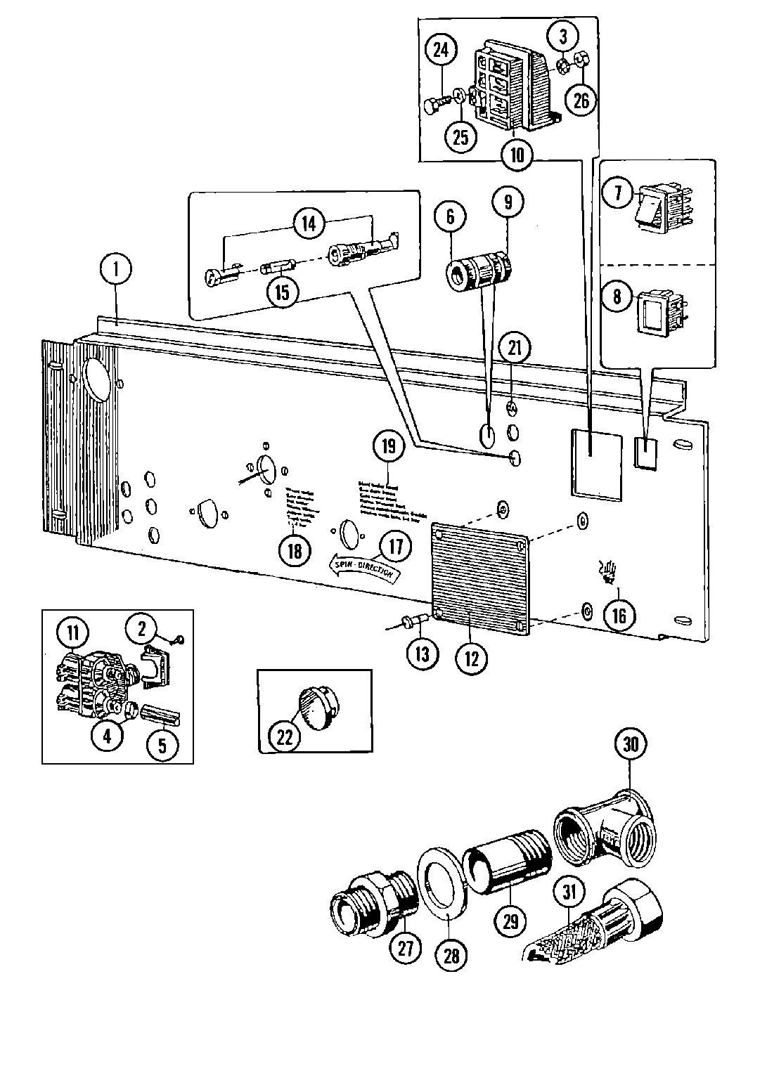 13 - WATER VALVE & REAR PANEL