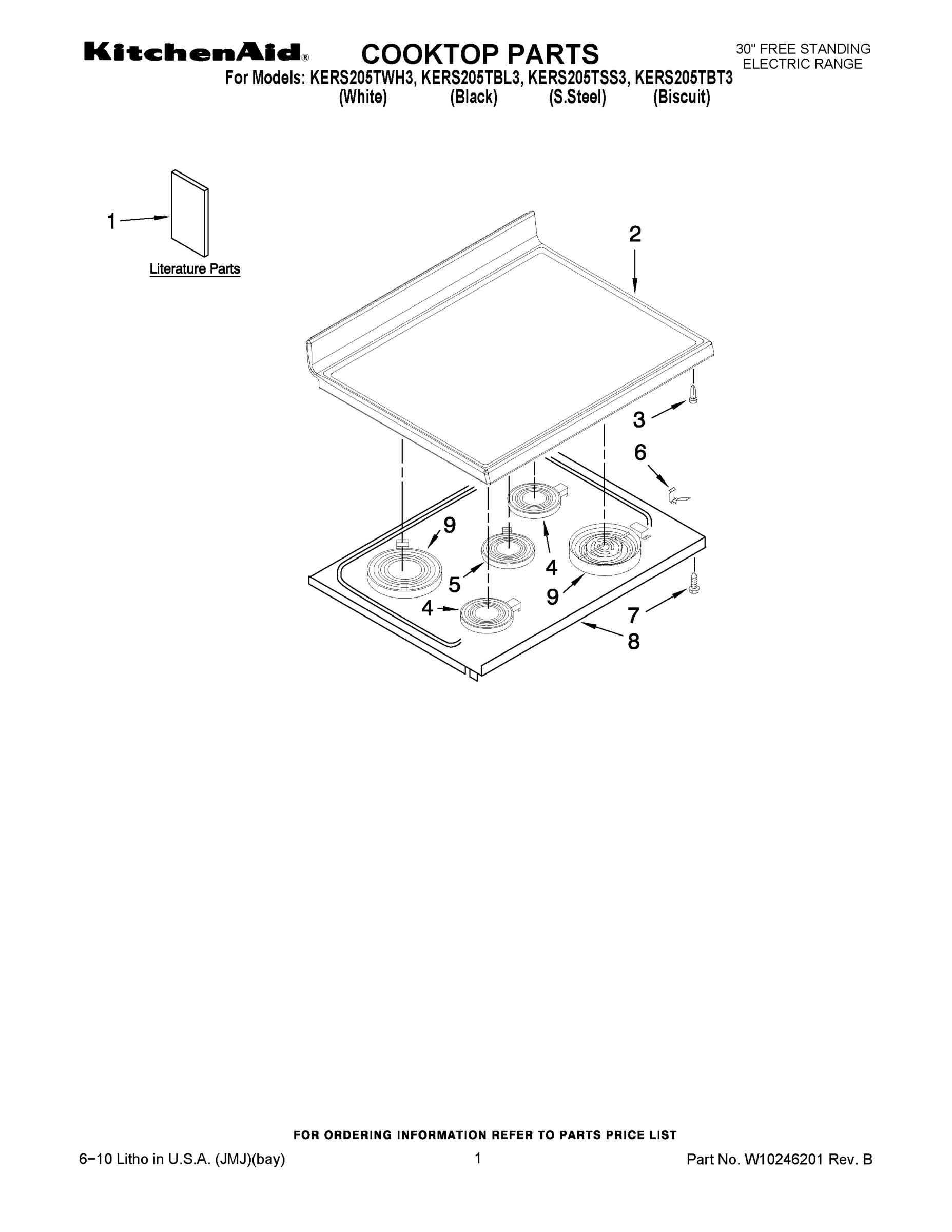 01 - COOKTOP PARTS