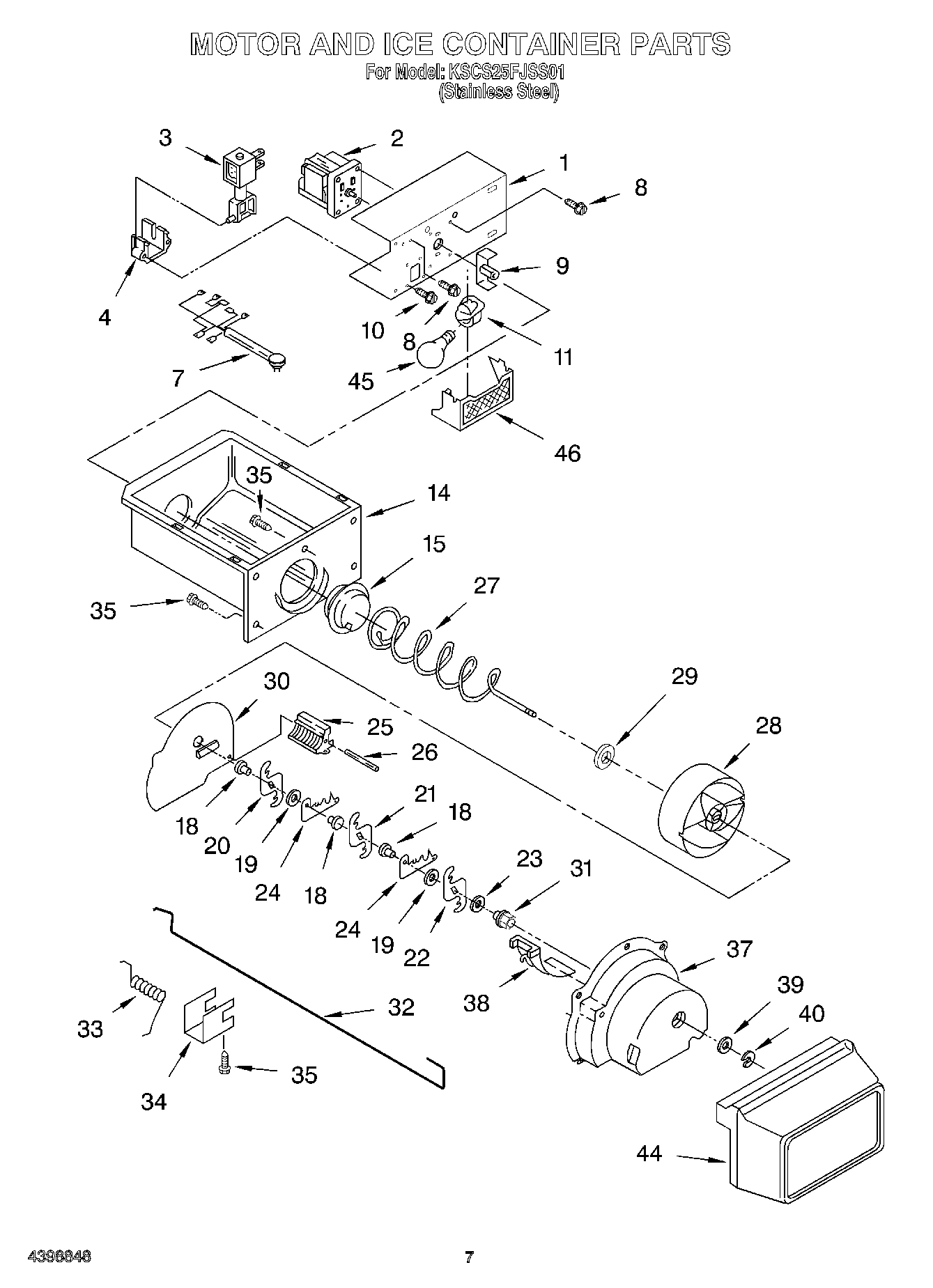 05 - MOTOR AND ICE CONTAINER