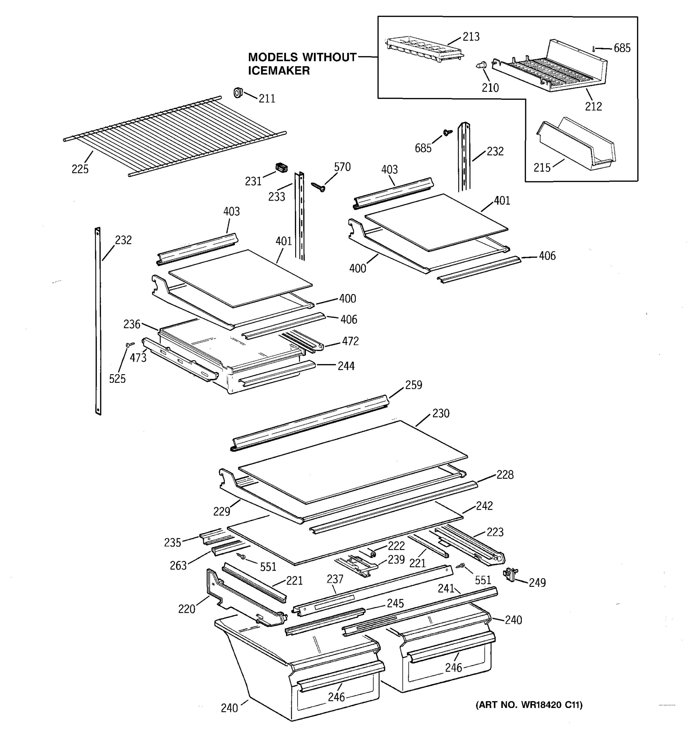 SHELF PARTS