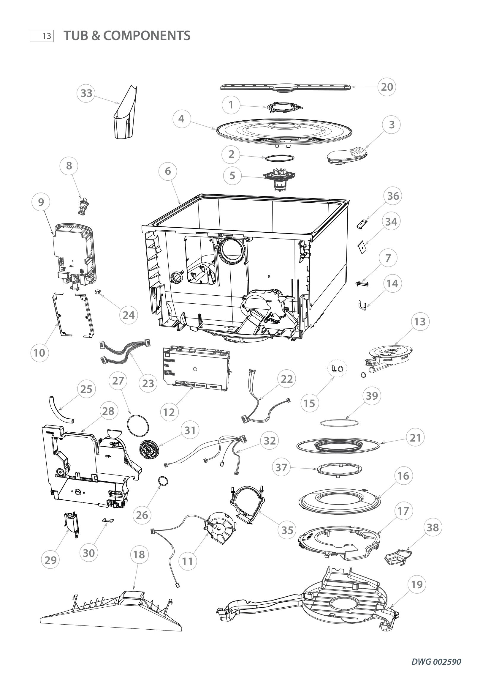 TUB & COMPONENTS