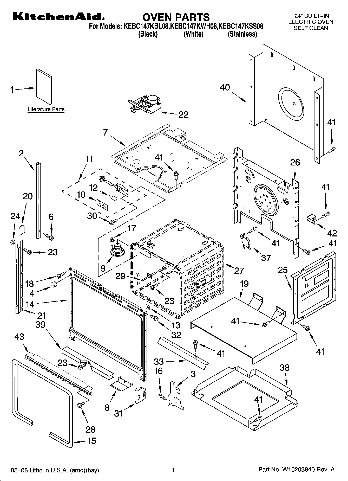 01 - OVEN PARTS