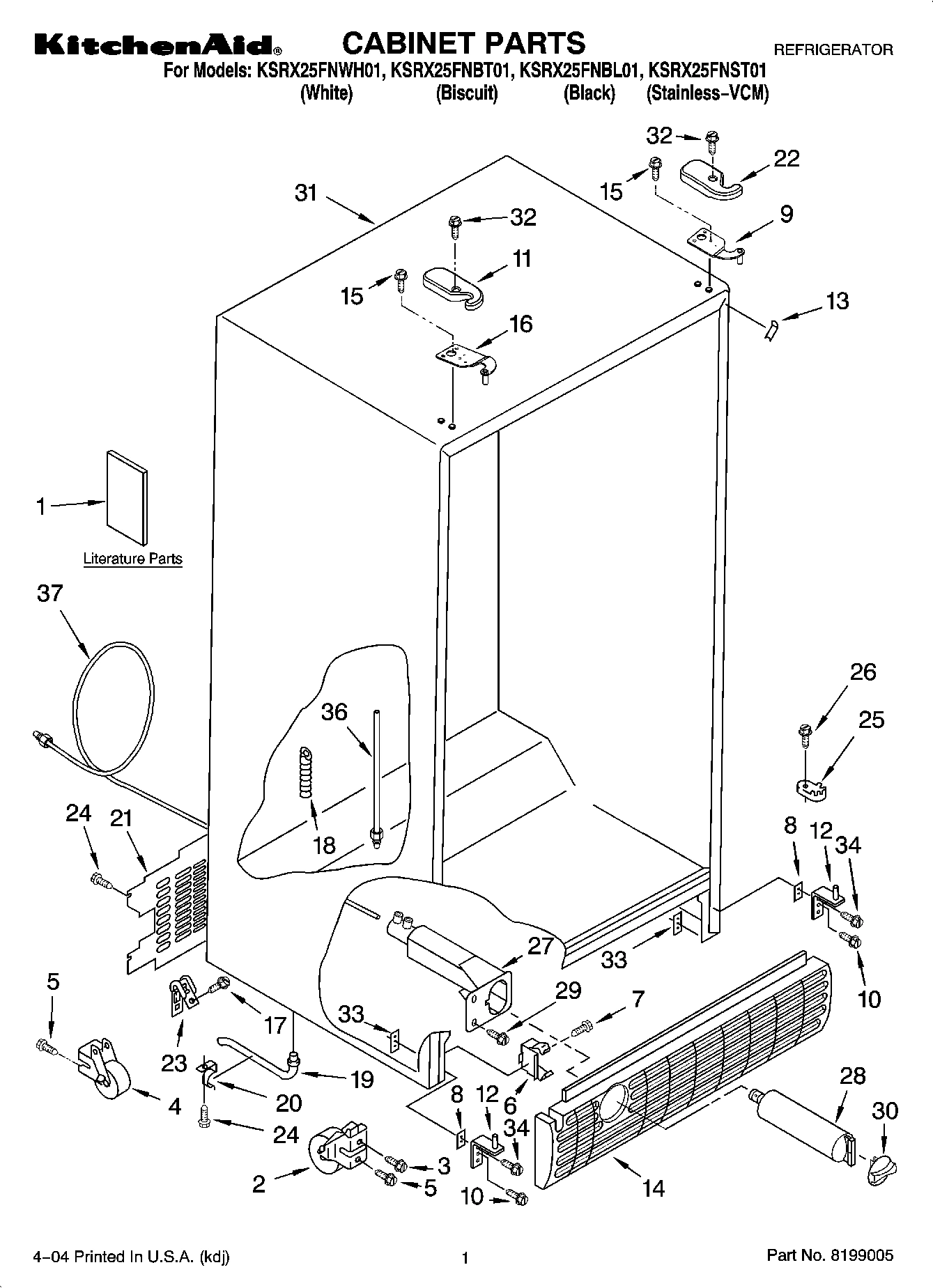 01 - CABINET PARTS