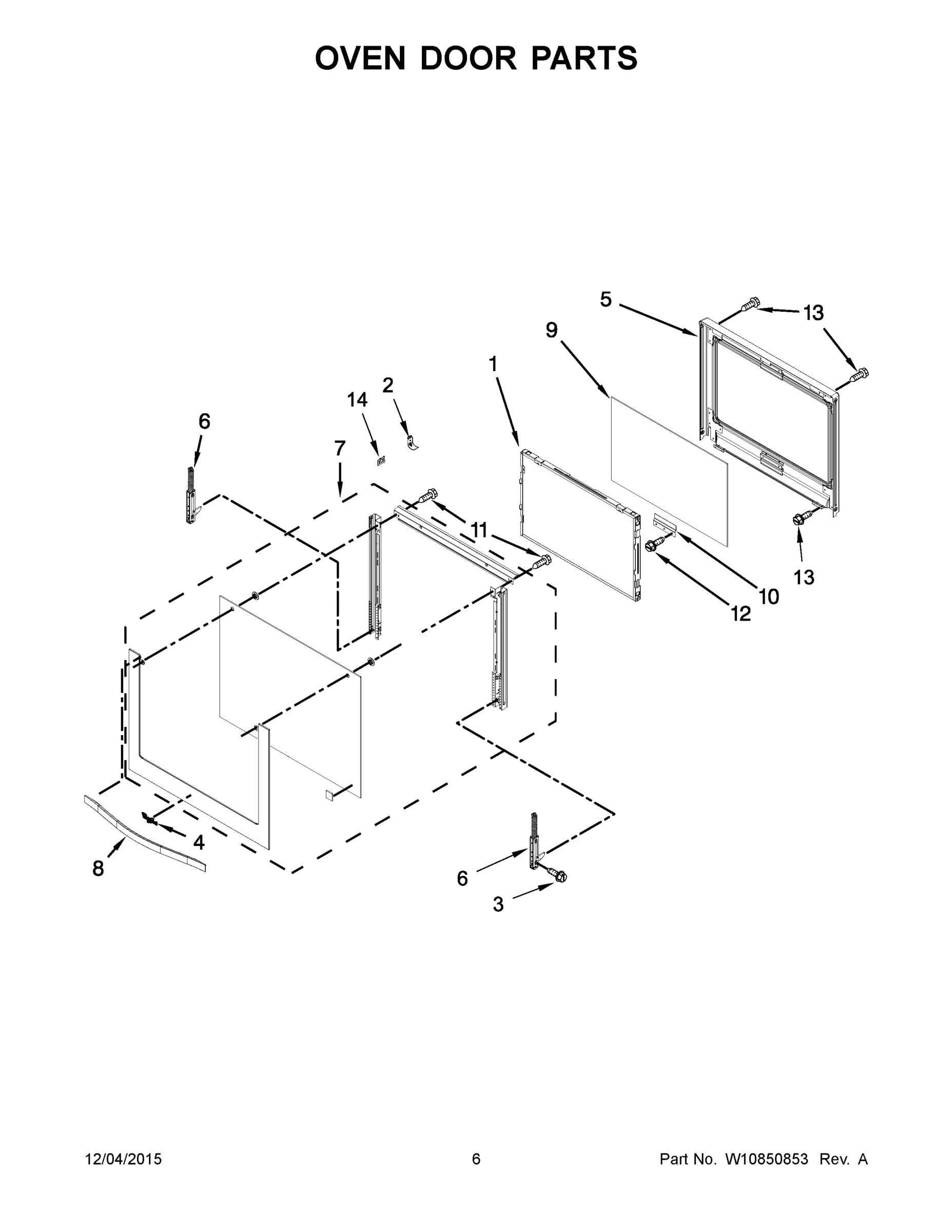 04 - OVEN DOOR PARTS