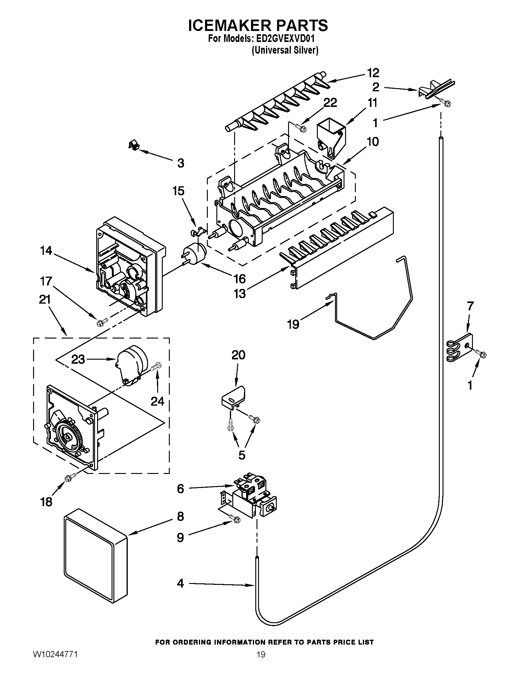 12 - ICEMAKER PARTS