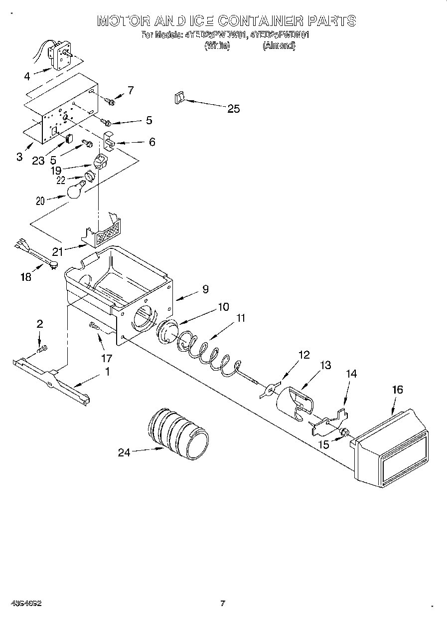 05 - MOTOR AND ICE CONTAINER