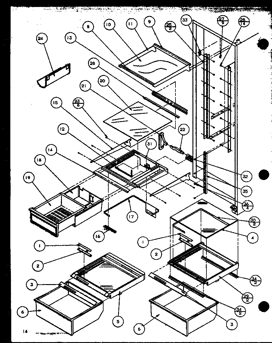 15 - REF SHELVING AND DRAWERS