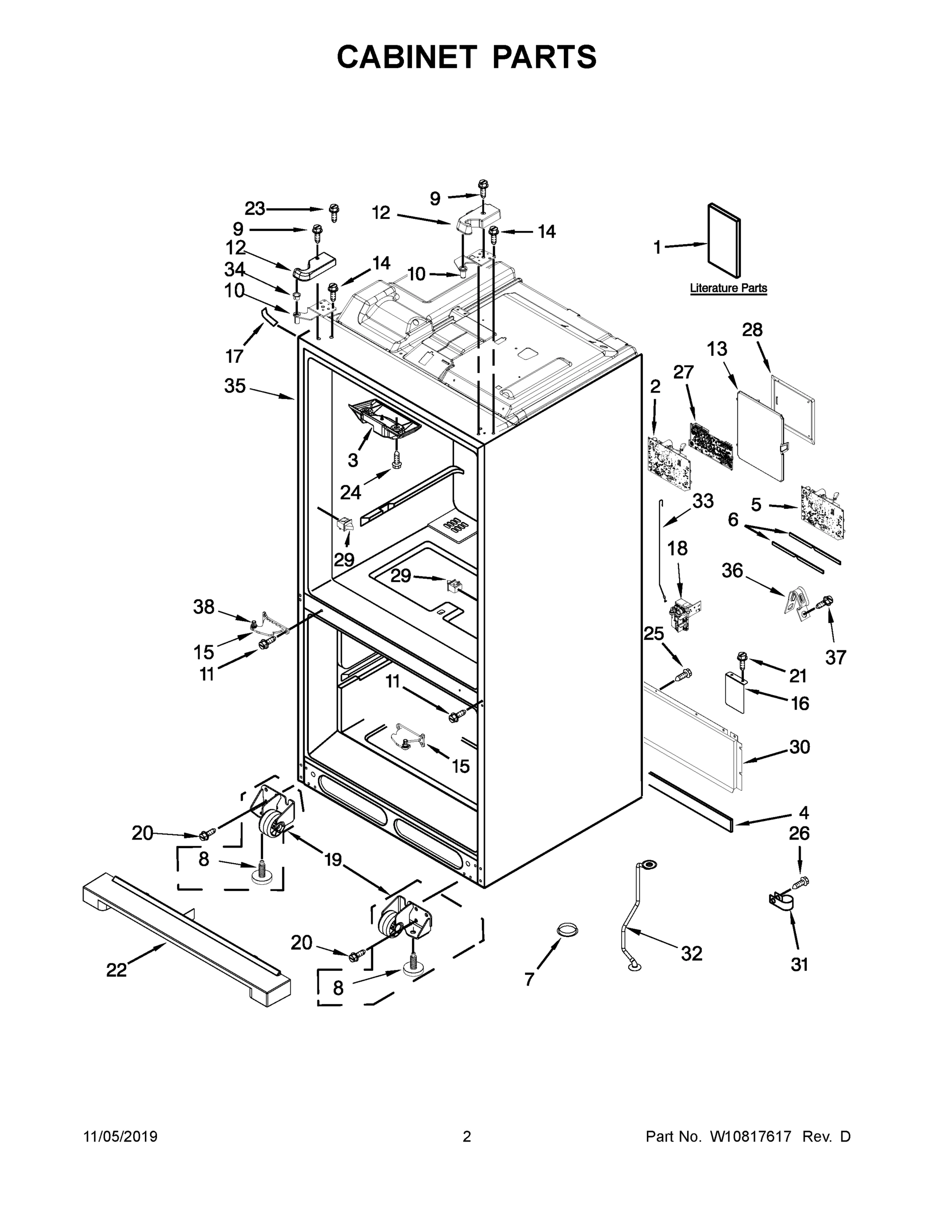 02 - CABINET PARTS
