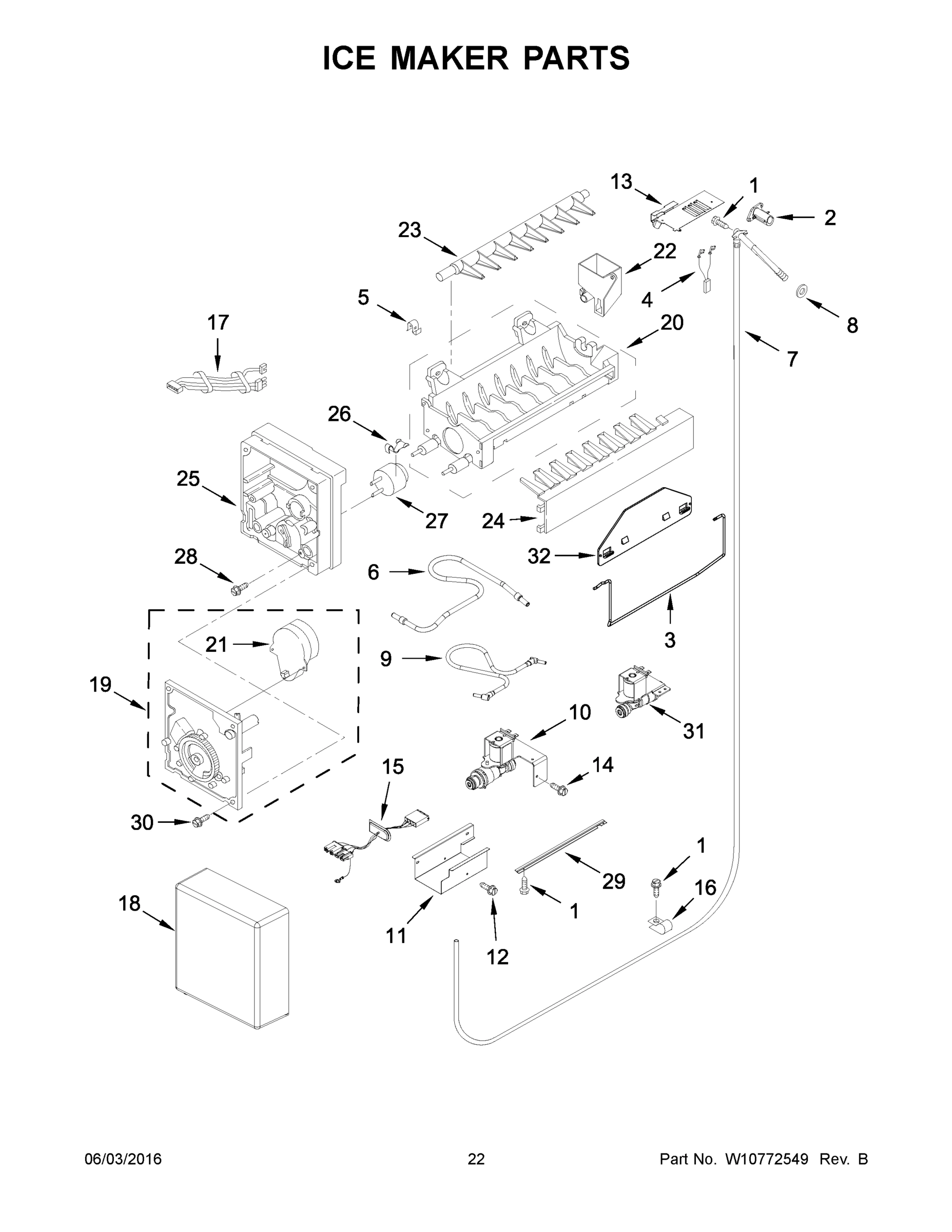 12 - ICE MAKER PARTS