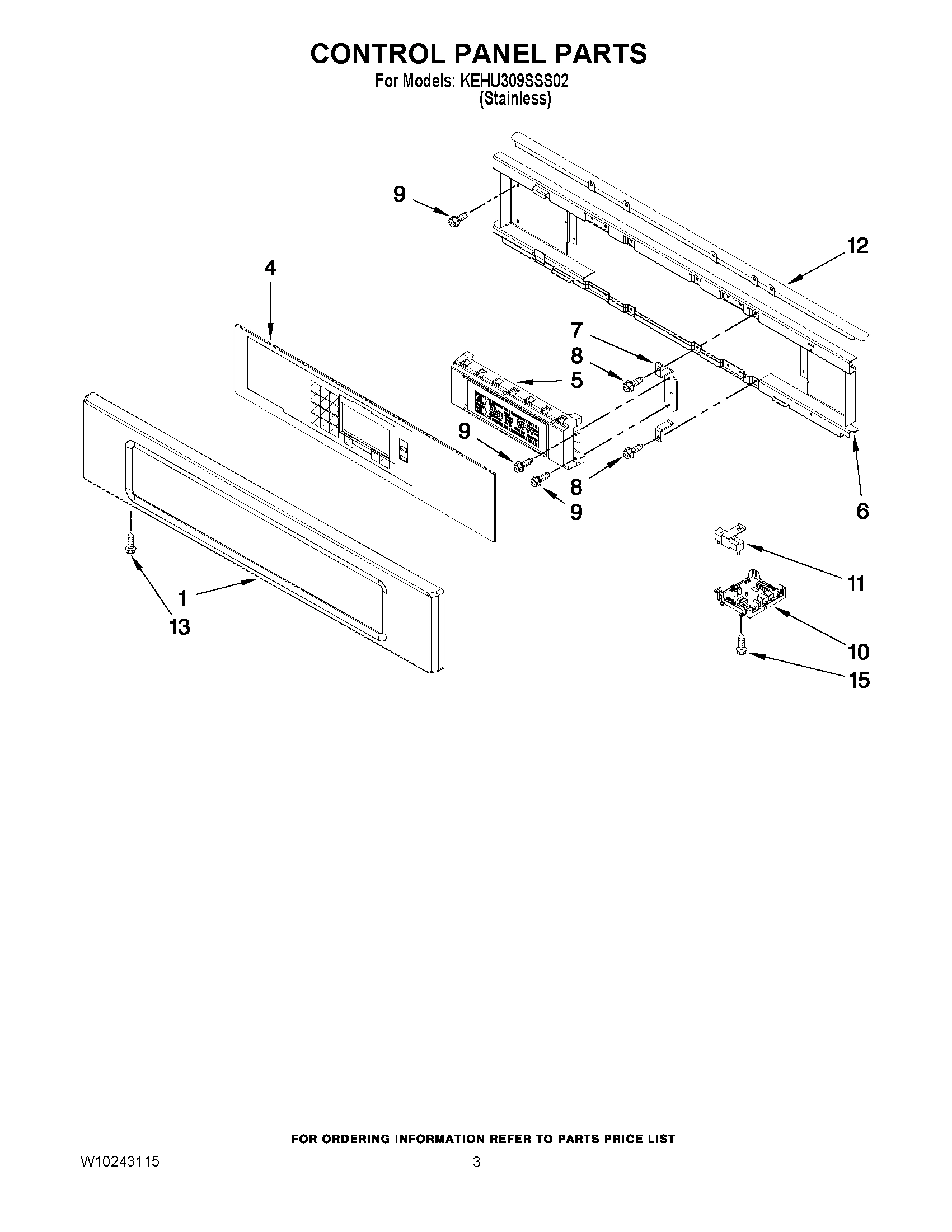 02 - CONTROL PANEL PARTS