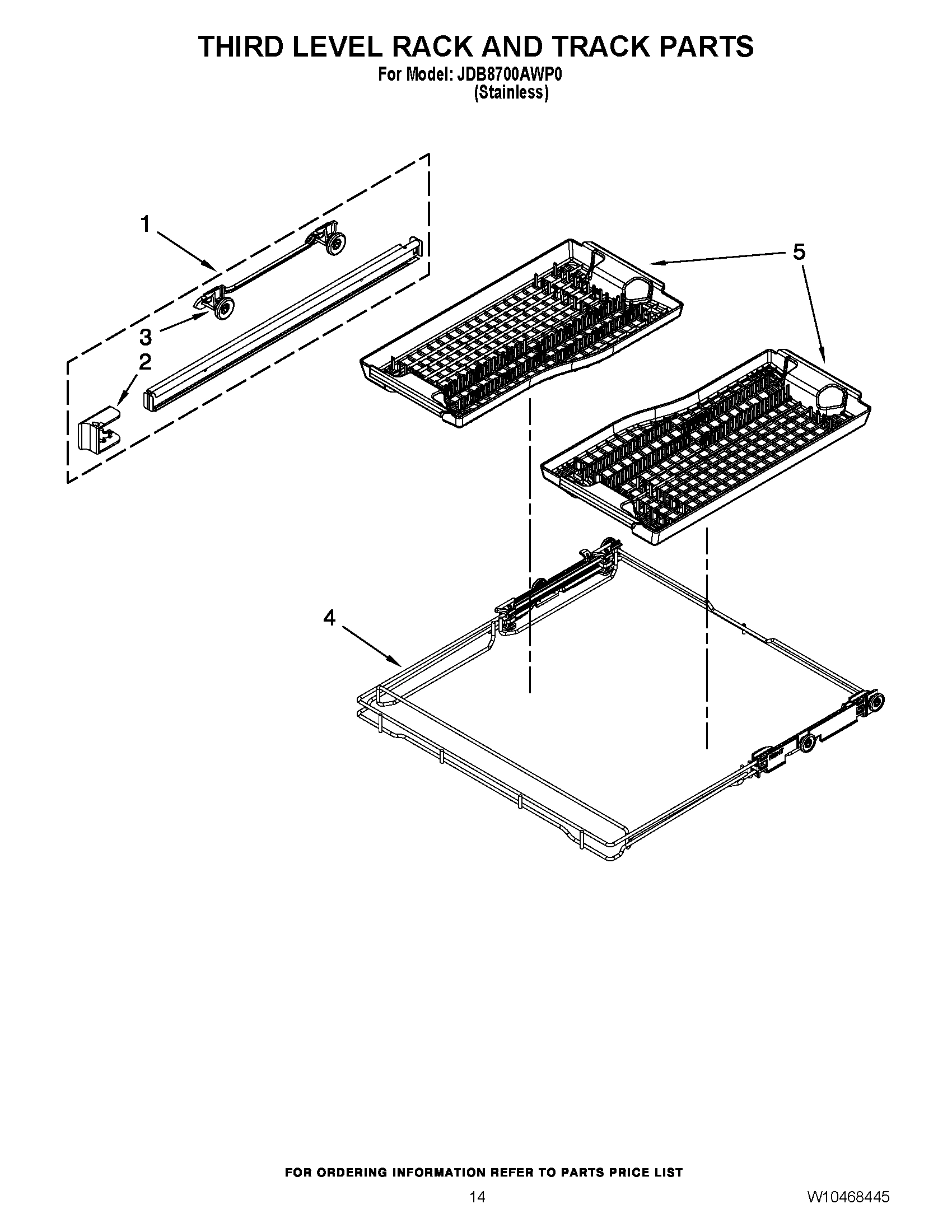 11 - THIRD LEVEL RACK AND TRACK PARTS