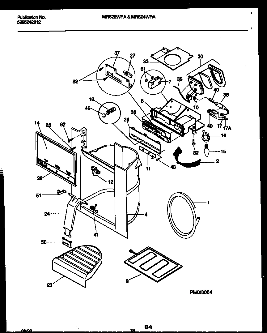 10 - ICE DOOR, DISPENSER AND WATER TANKS