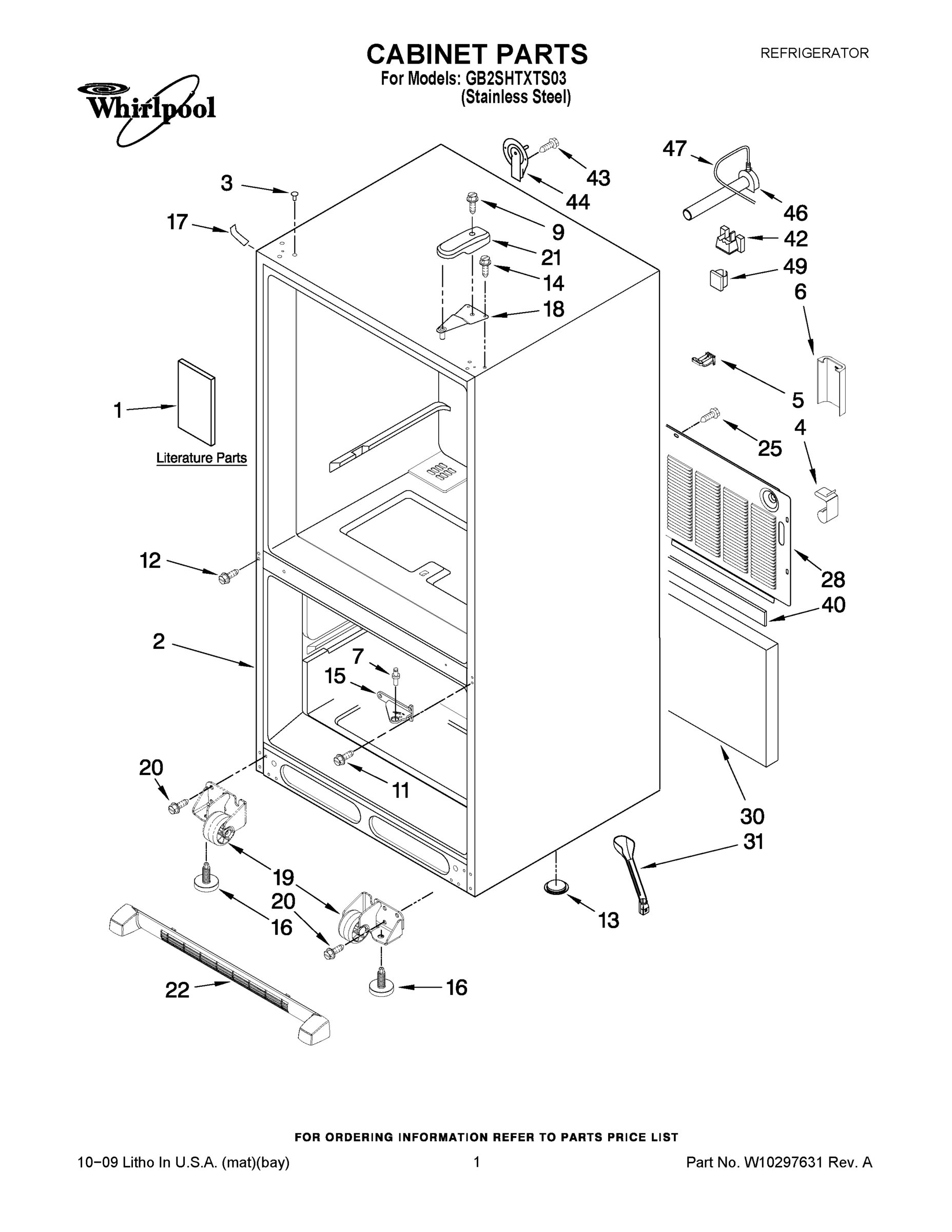 01 - CABINET PARTS