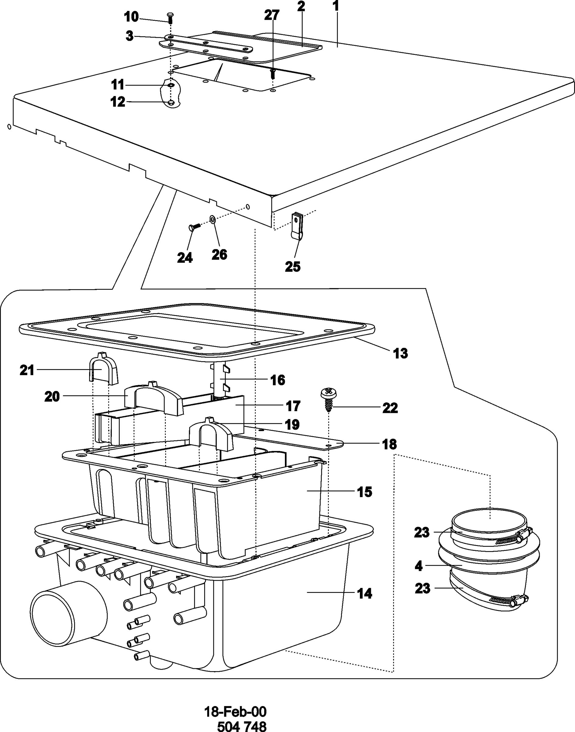 05 - SOAP HOPPER AND TOP PANEL