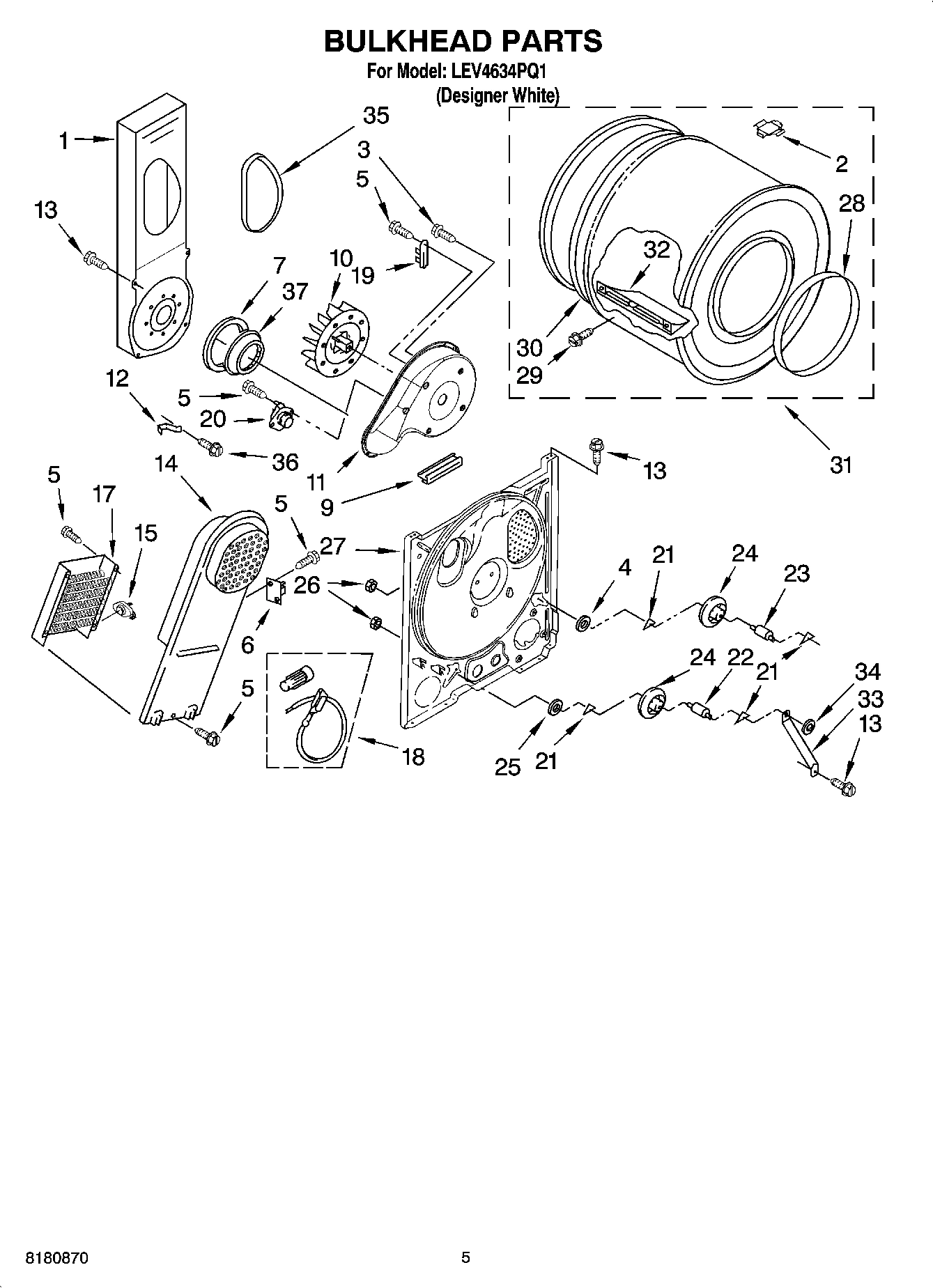 03 - BULKHEAD PARTS, OPTIONAL PARTS (NOT INCLUDED)