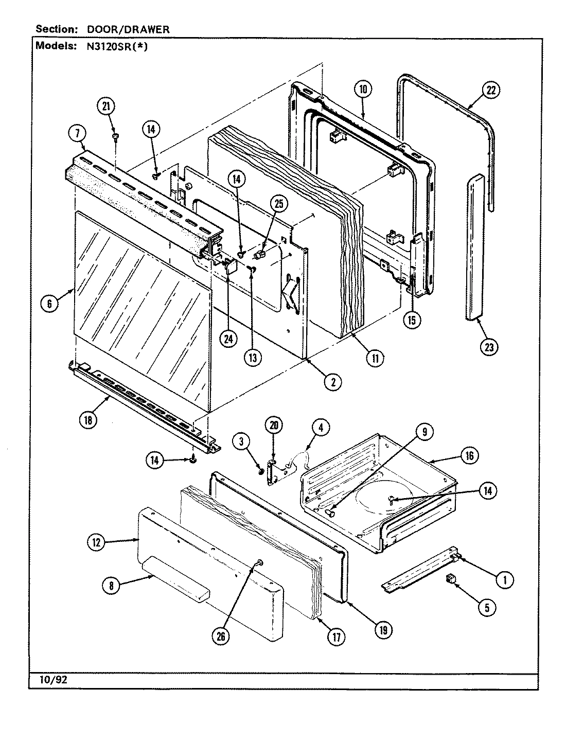03 - DOOR/DRAWER (N3120SRx)