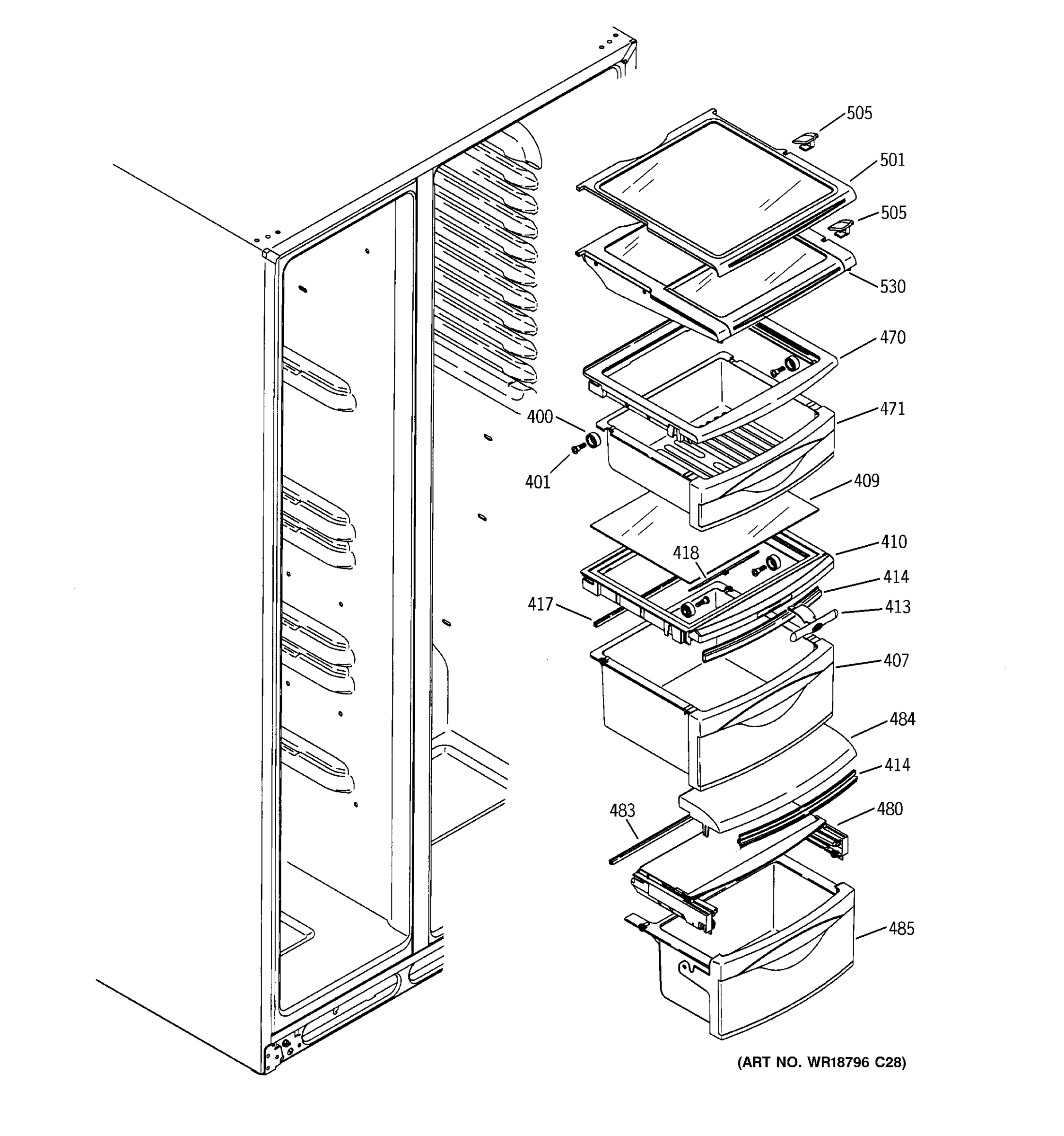 FRESH FOOD SHELVES