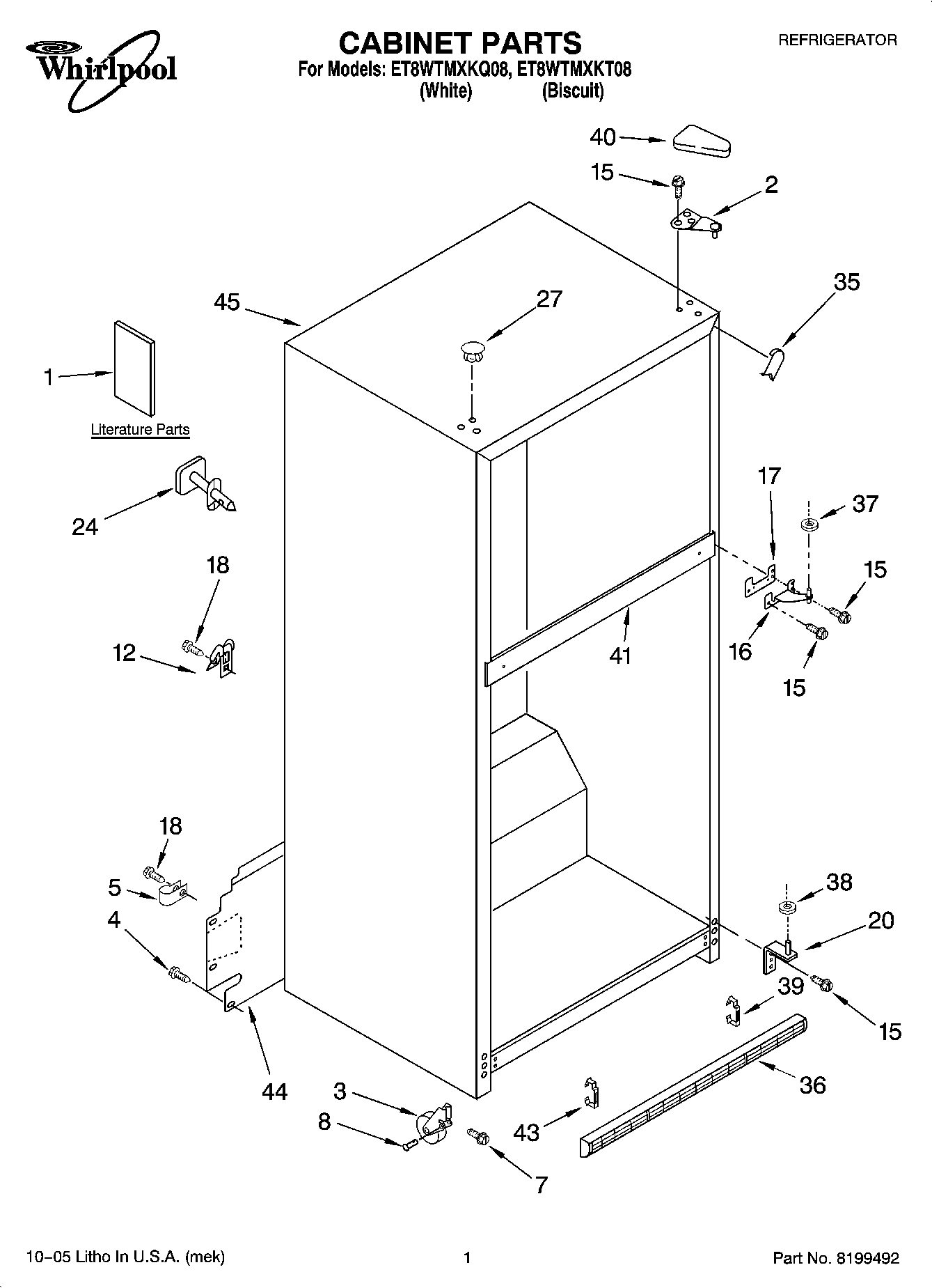 01 - CABINET PARTS