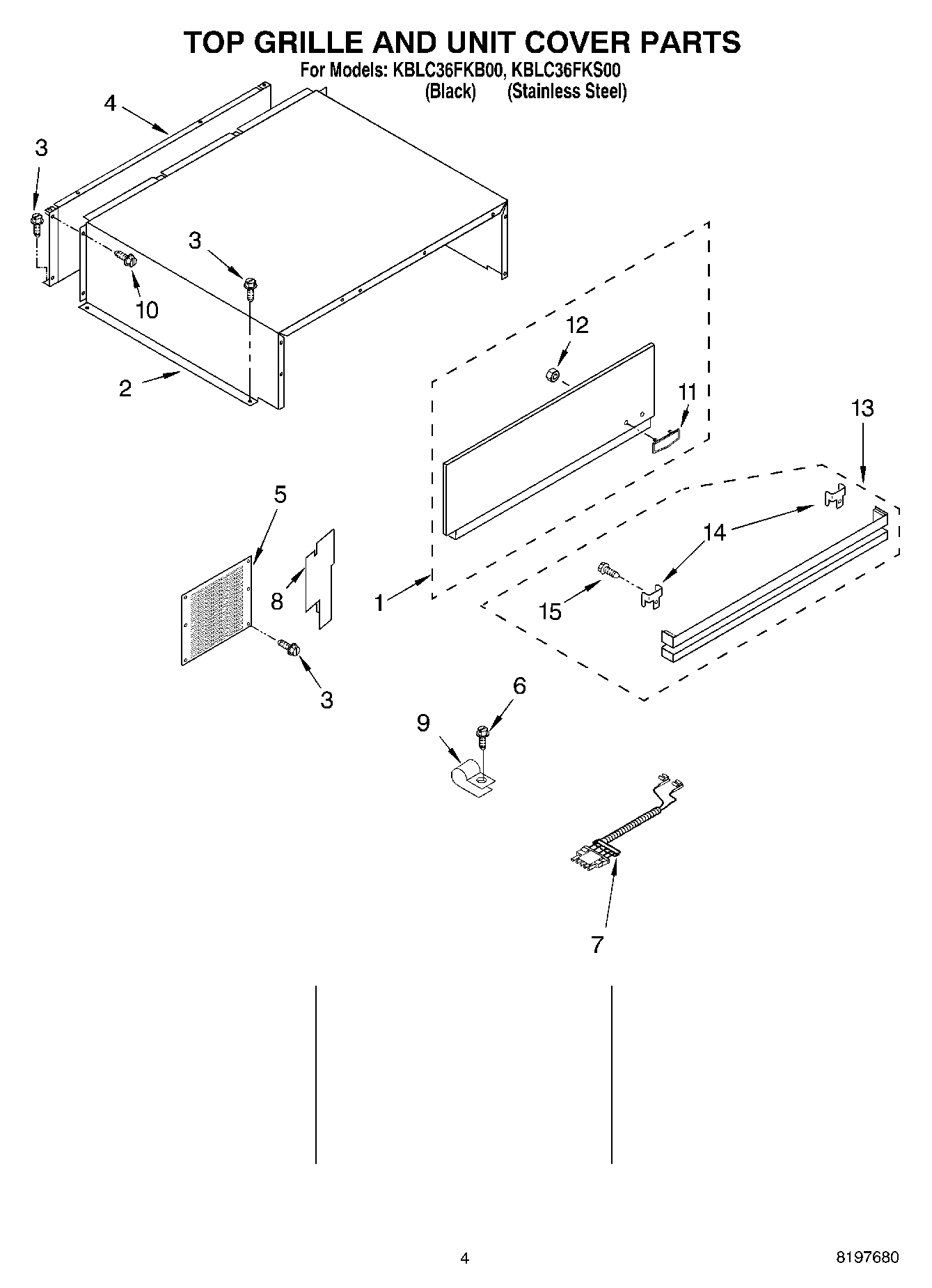 03 - TOP GRILLE AND UNIT COVER