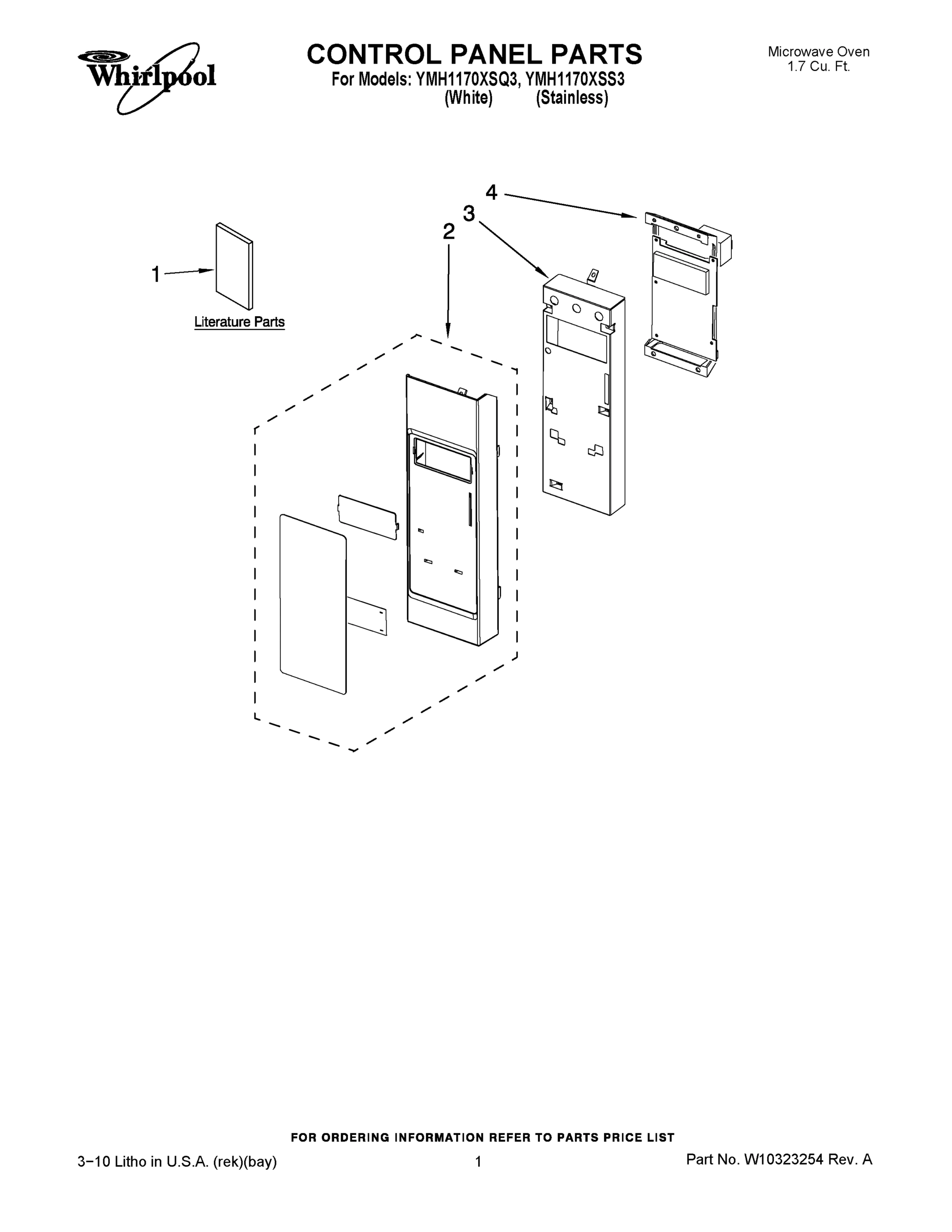 01 - CONTROL PANEL PARTS