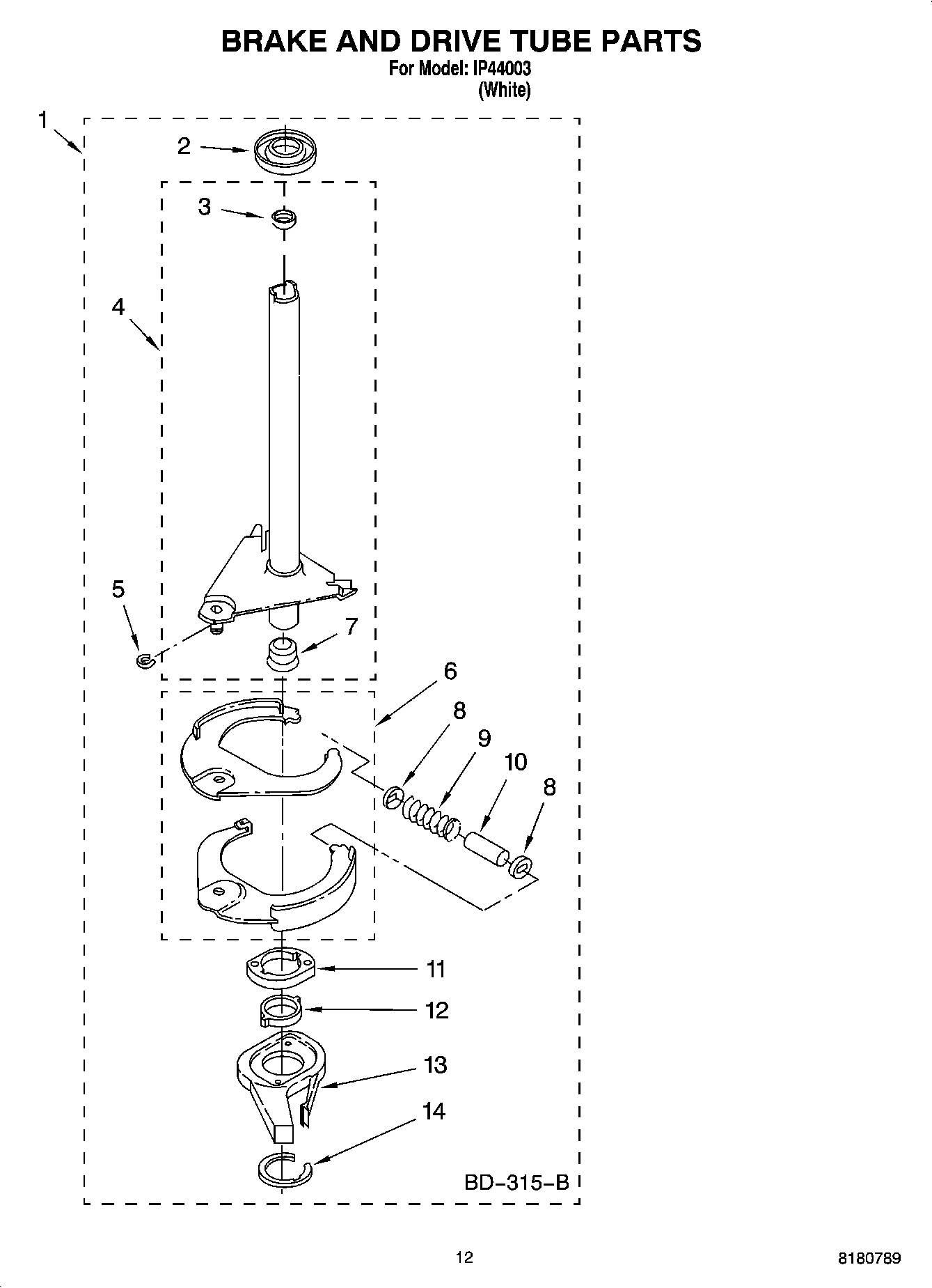 08 - BRAKE AND DRIVE TUBE PARTS