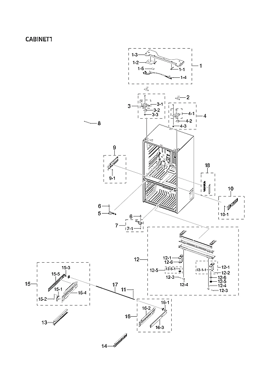 CABINET 1 PARTS