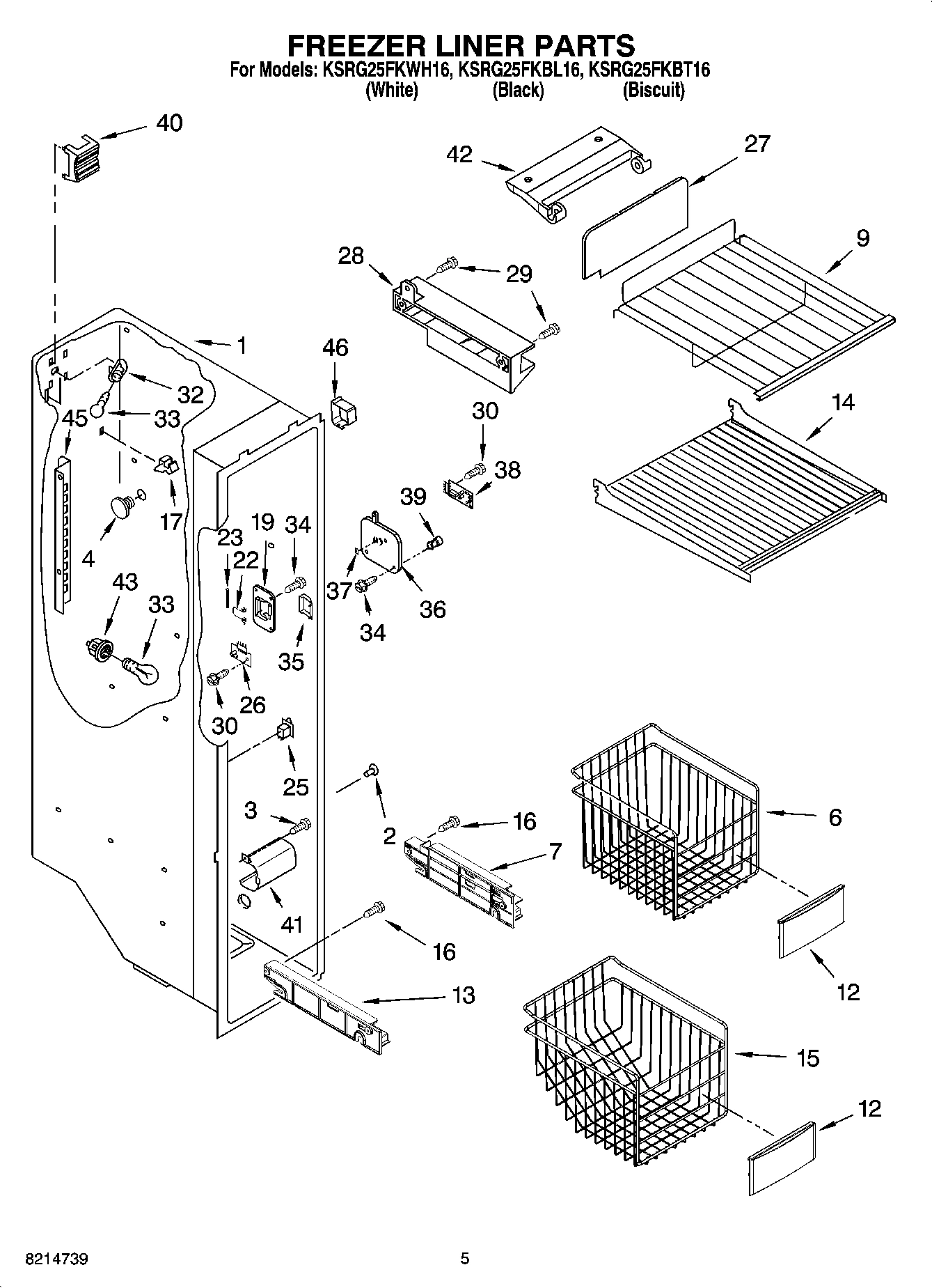 04 - FREEZER LINER PARTS
