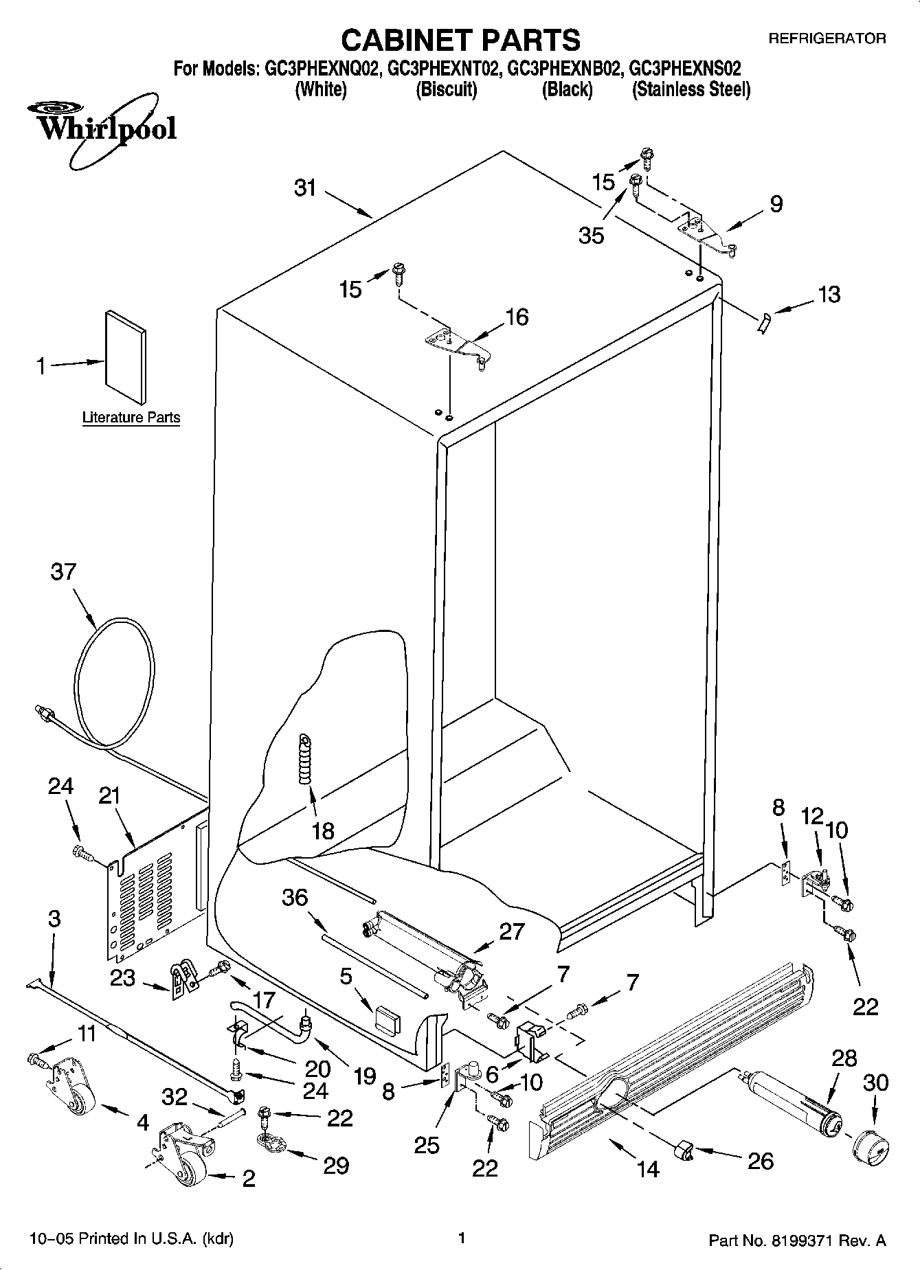 01 - CABINET PARTS