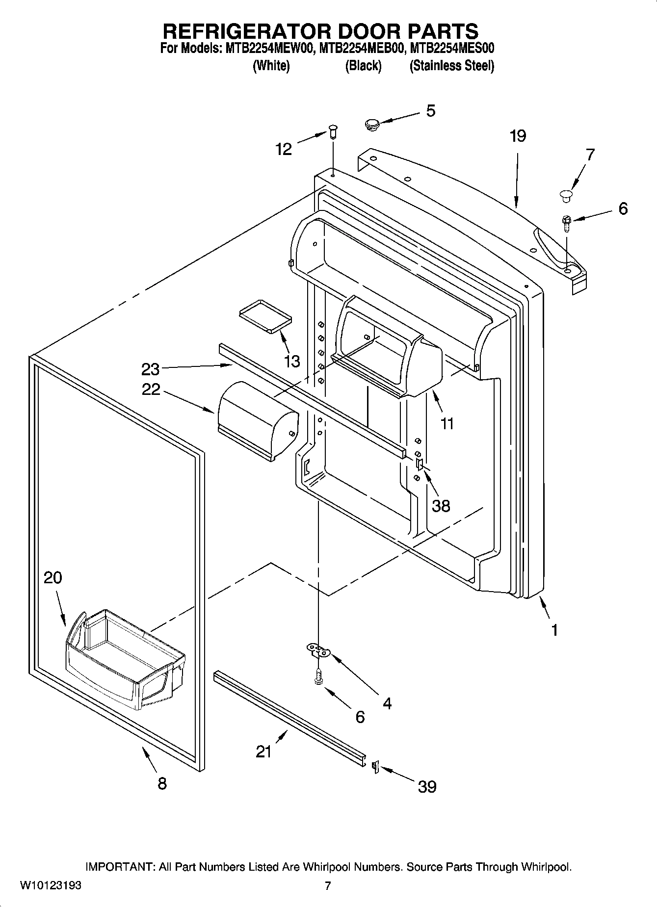 04 - REFRIGERATOR DOOR PARTS