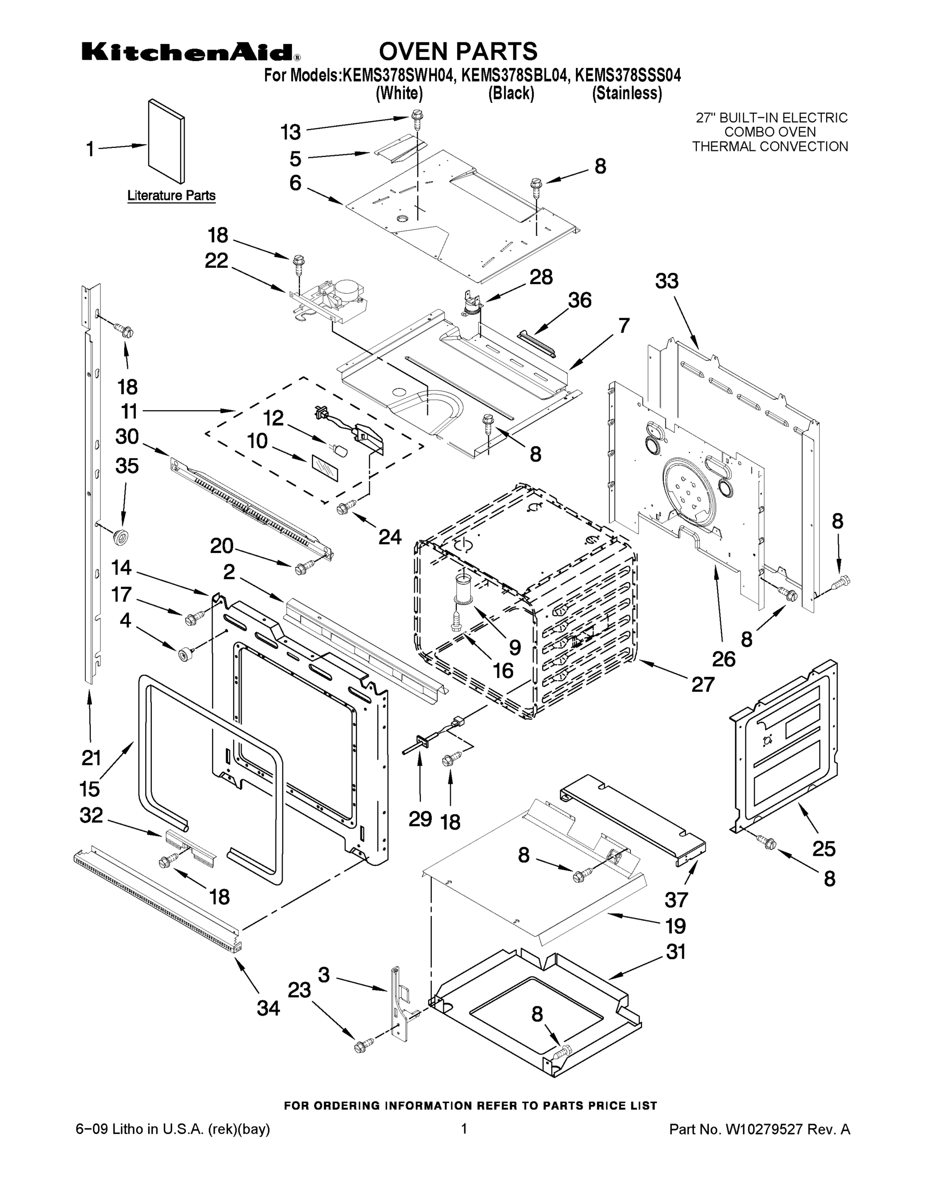 01 - OVEN PARTS