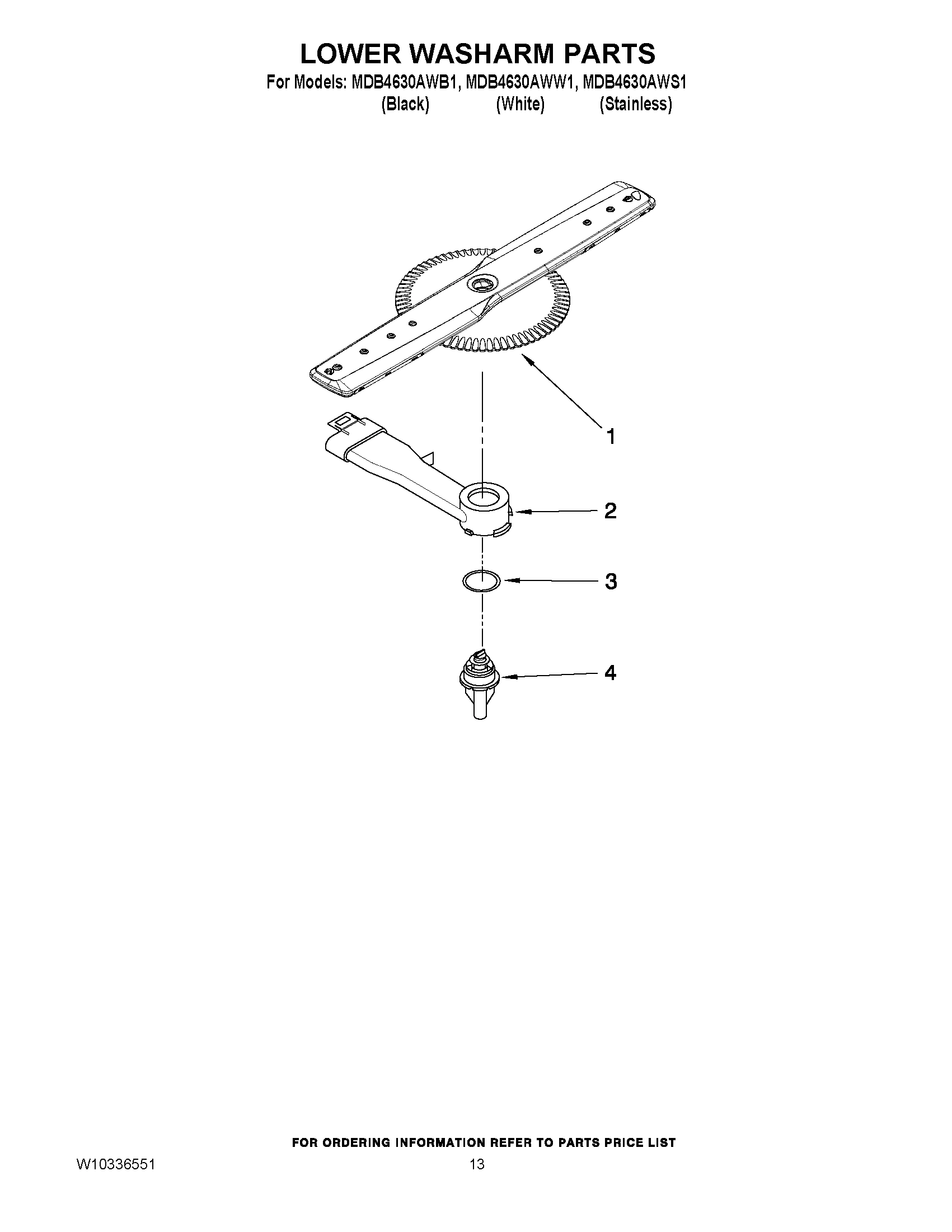 11 - LOWER WASHARM PARTS