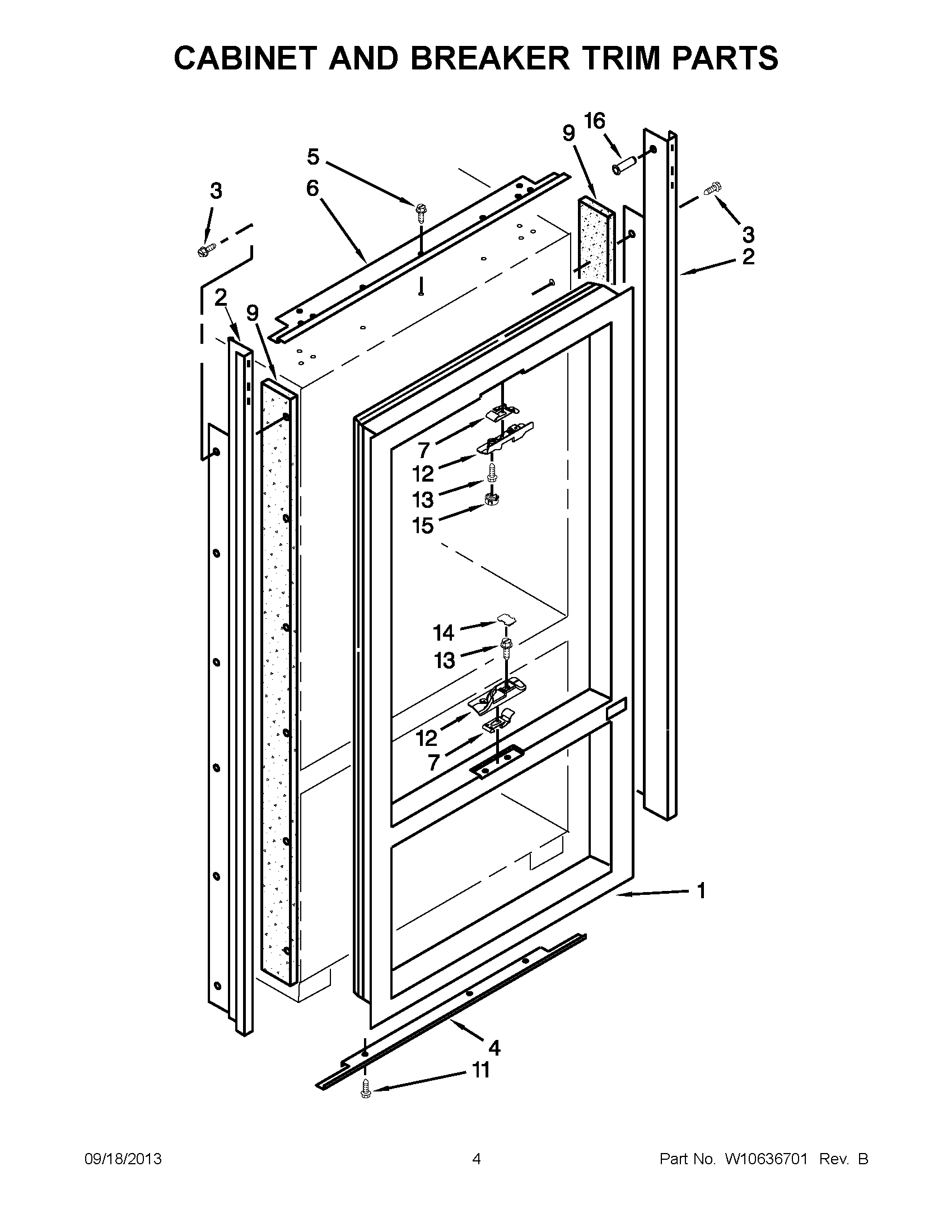 03 - CABINET AND BREAKER TRIM PARTS