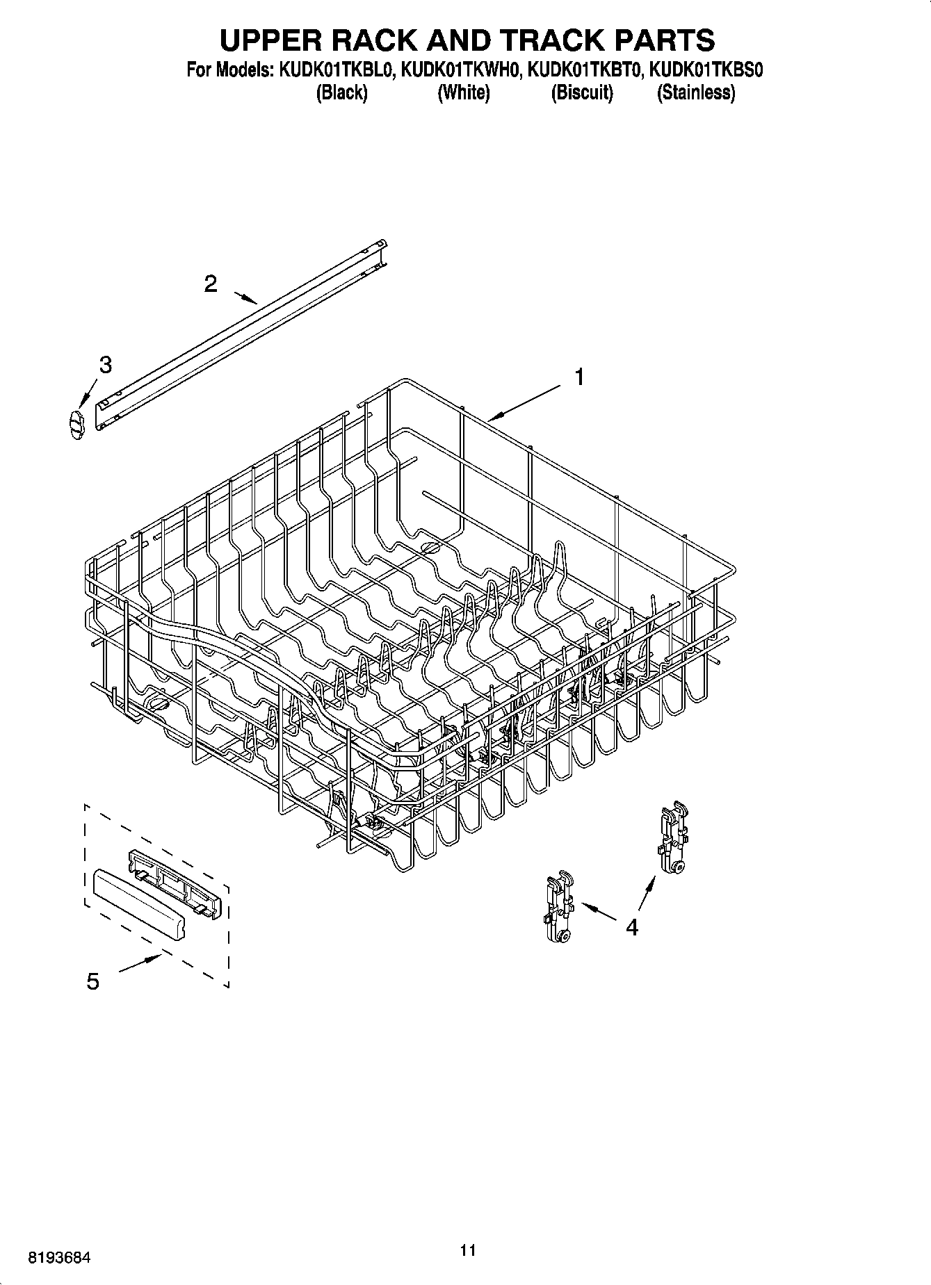 09 - UPPER RACK AND TRACK PARTS