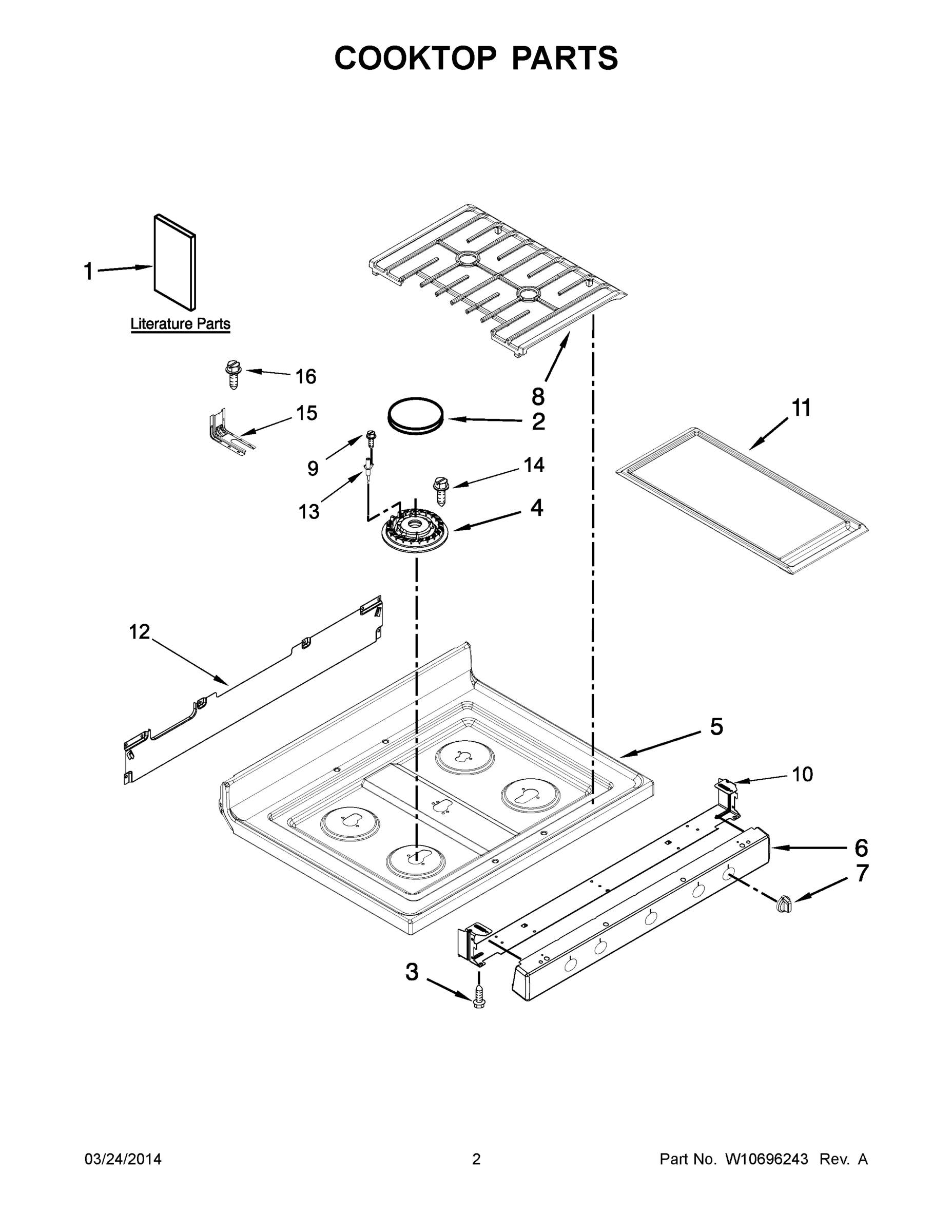 02 - COOKTOP PARTS