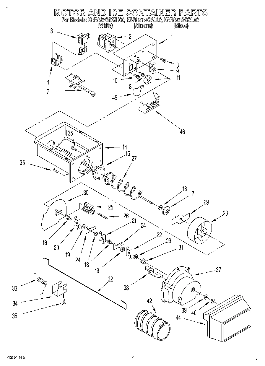 05 - MOTOR AND ICE CONTAINER