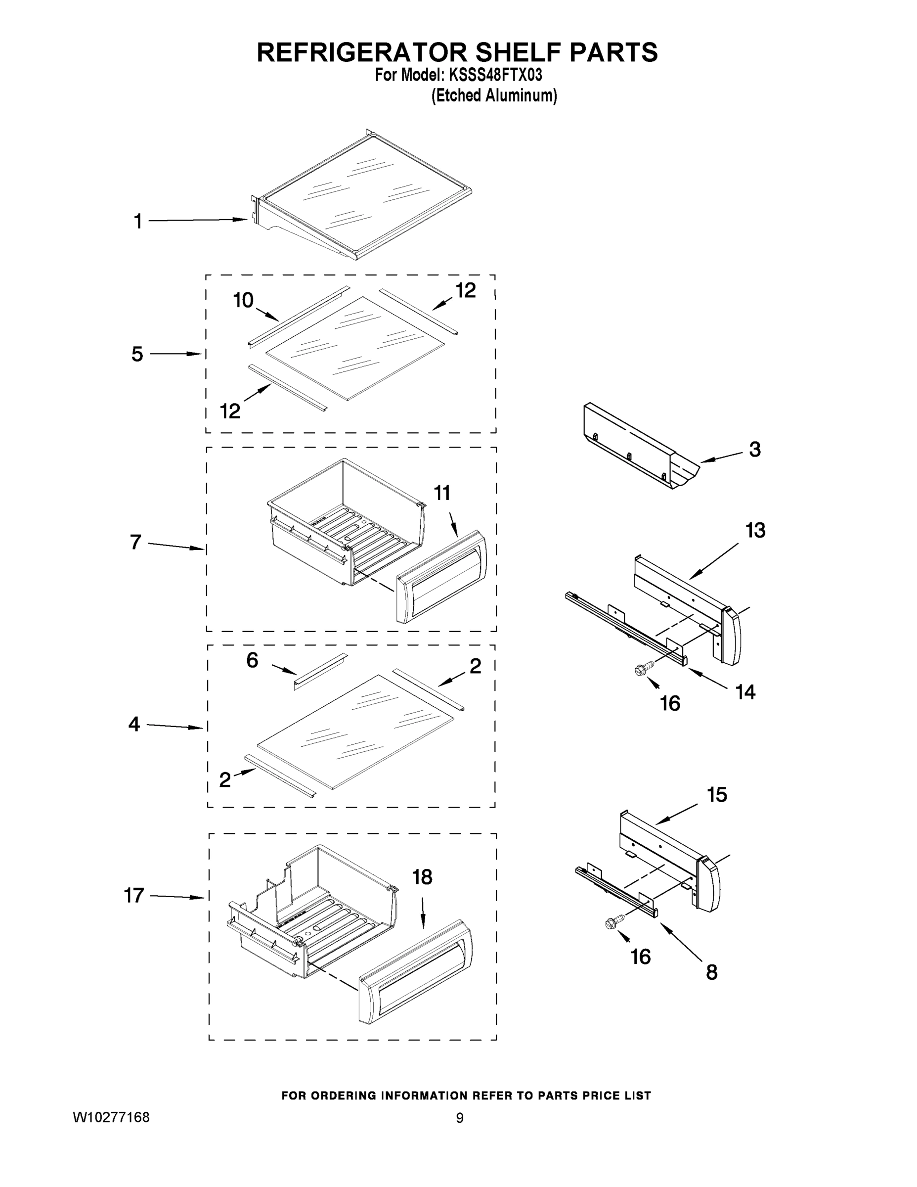 07 - REFRIGERATOR SHELF PARTS