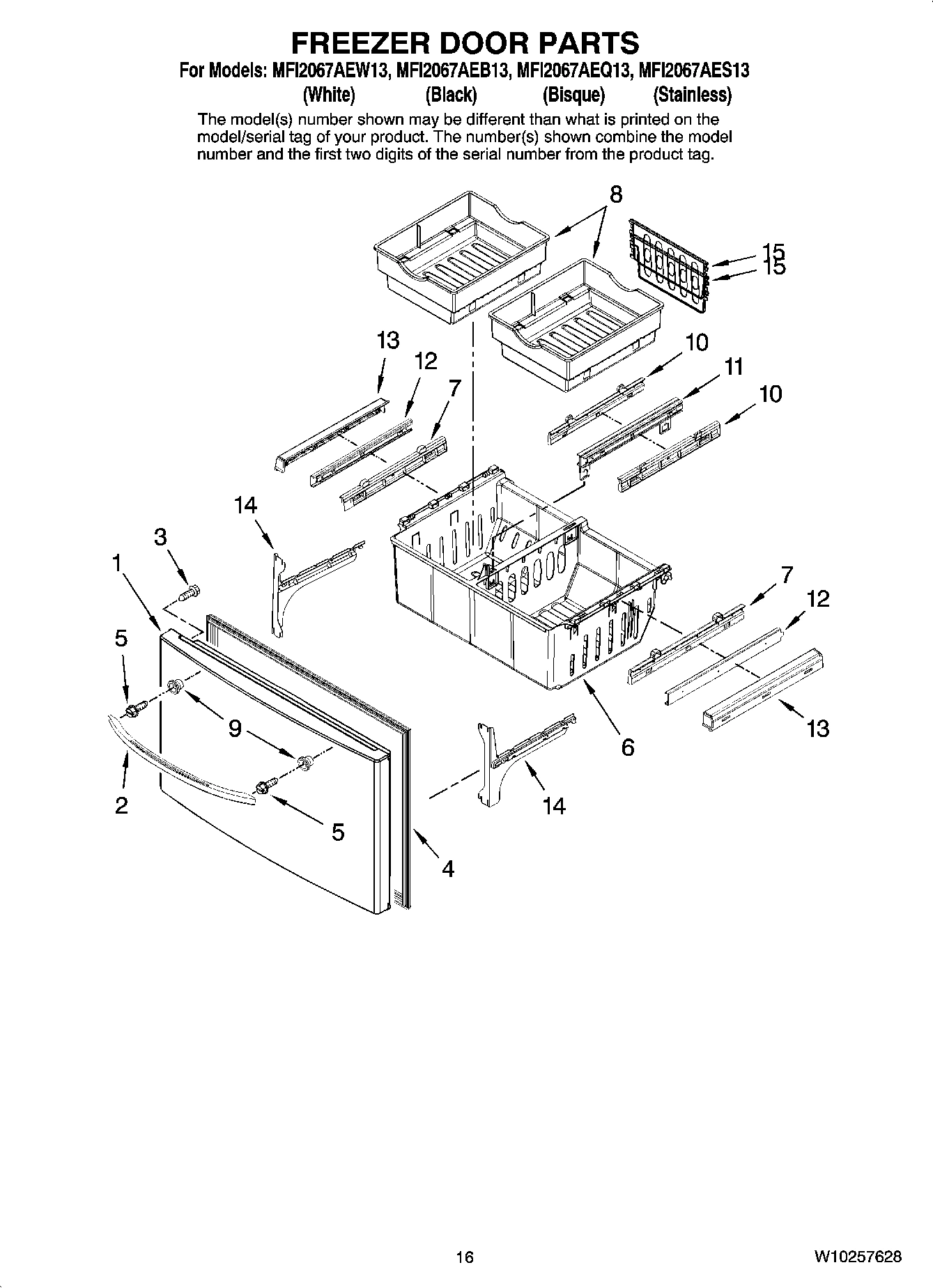 09 - FREEZER DOOR PARTS