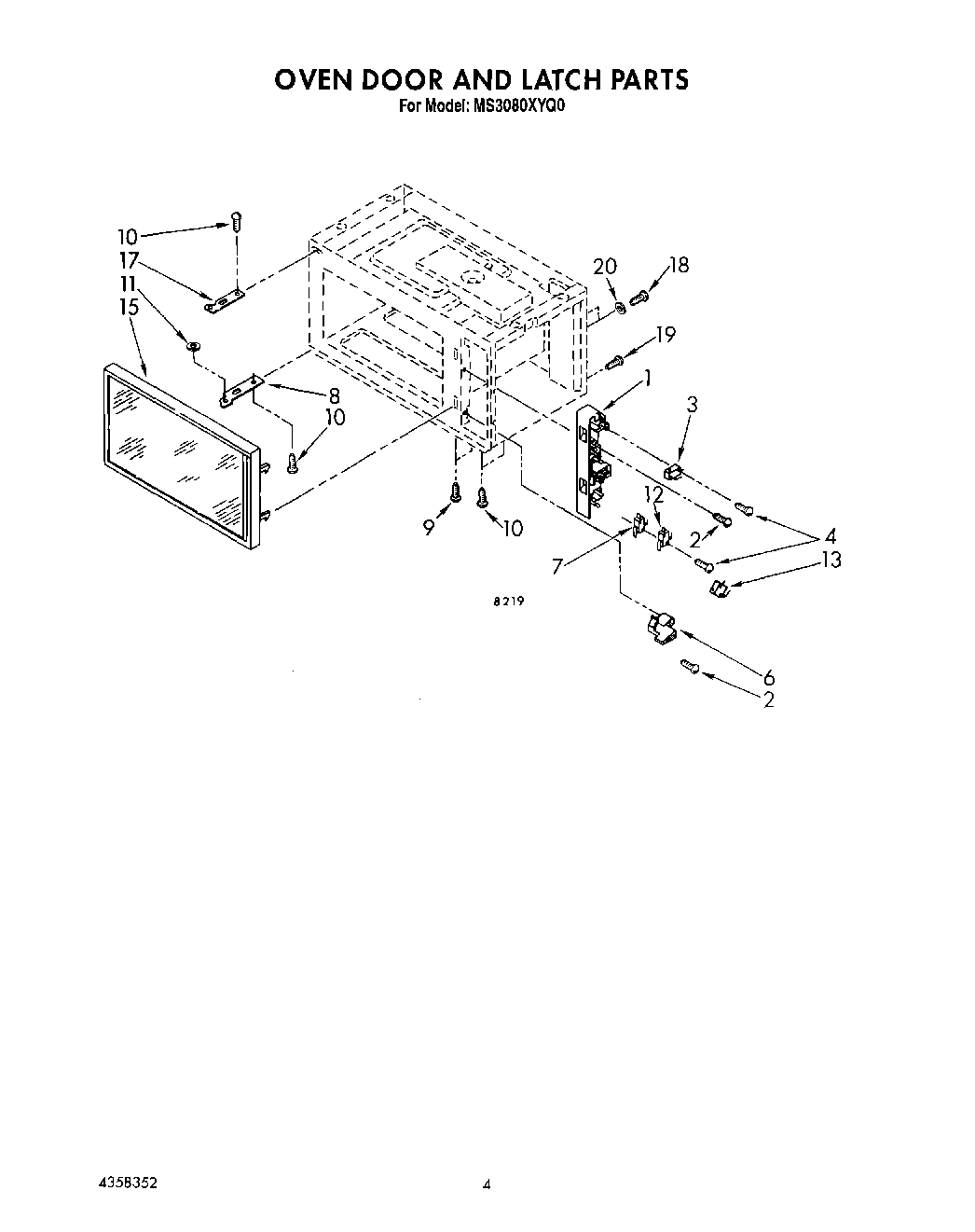 03 - OVEN DOOR AND LATCH