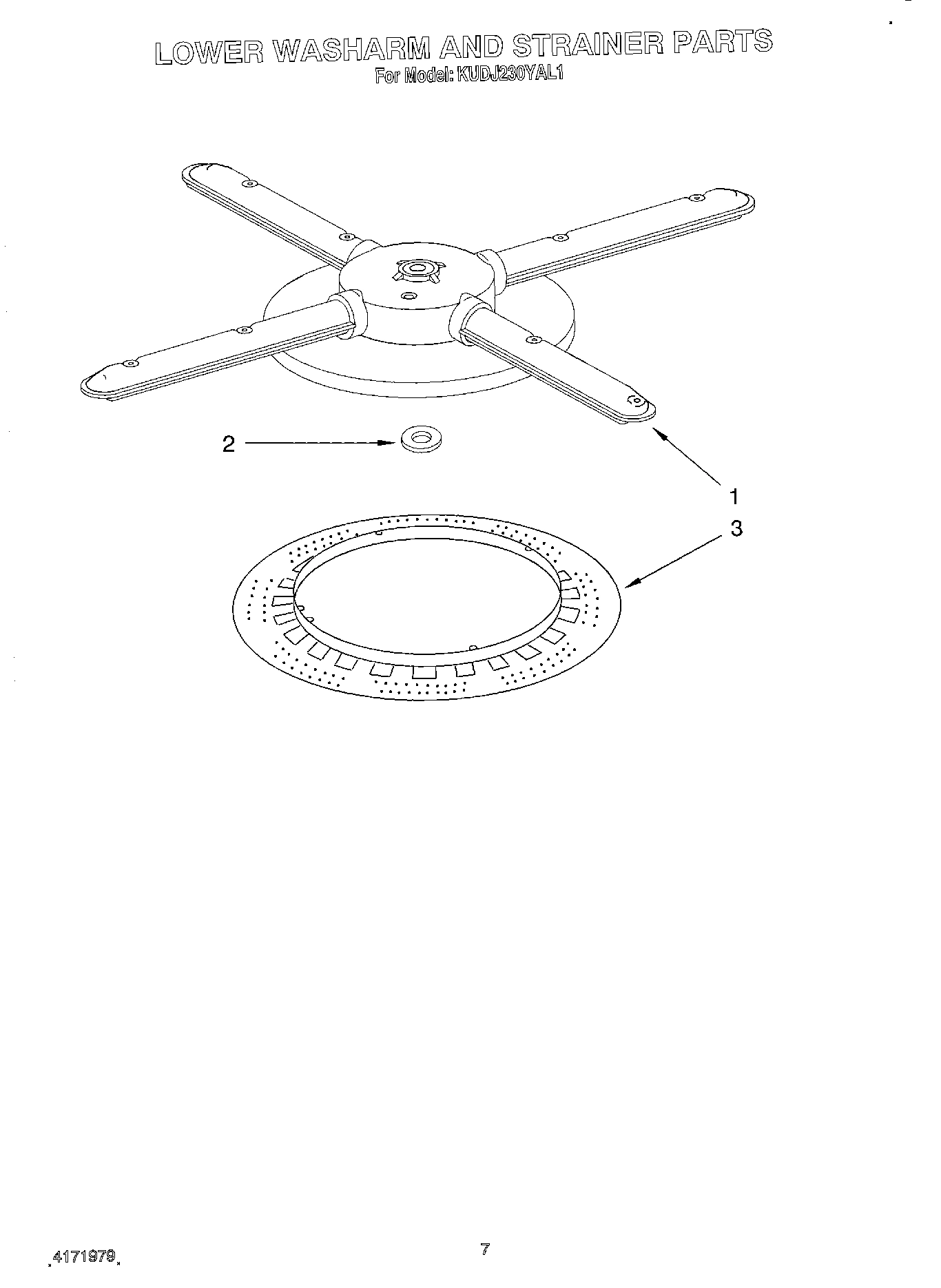 05 - LOWER WASHARM AND STRAINER