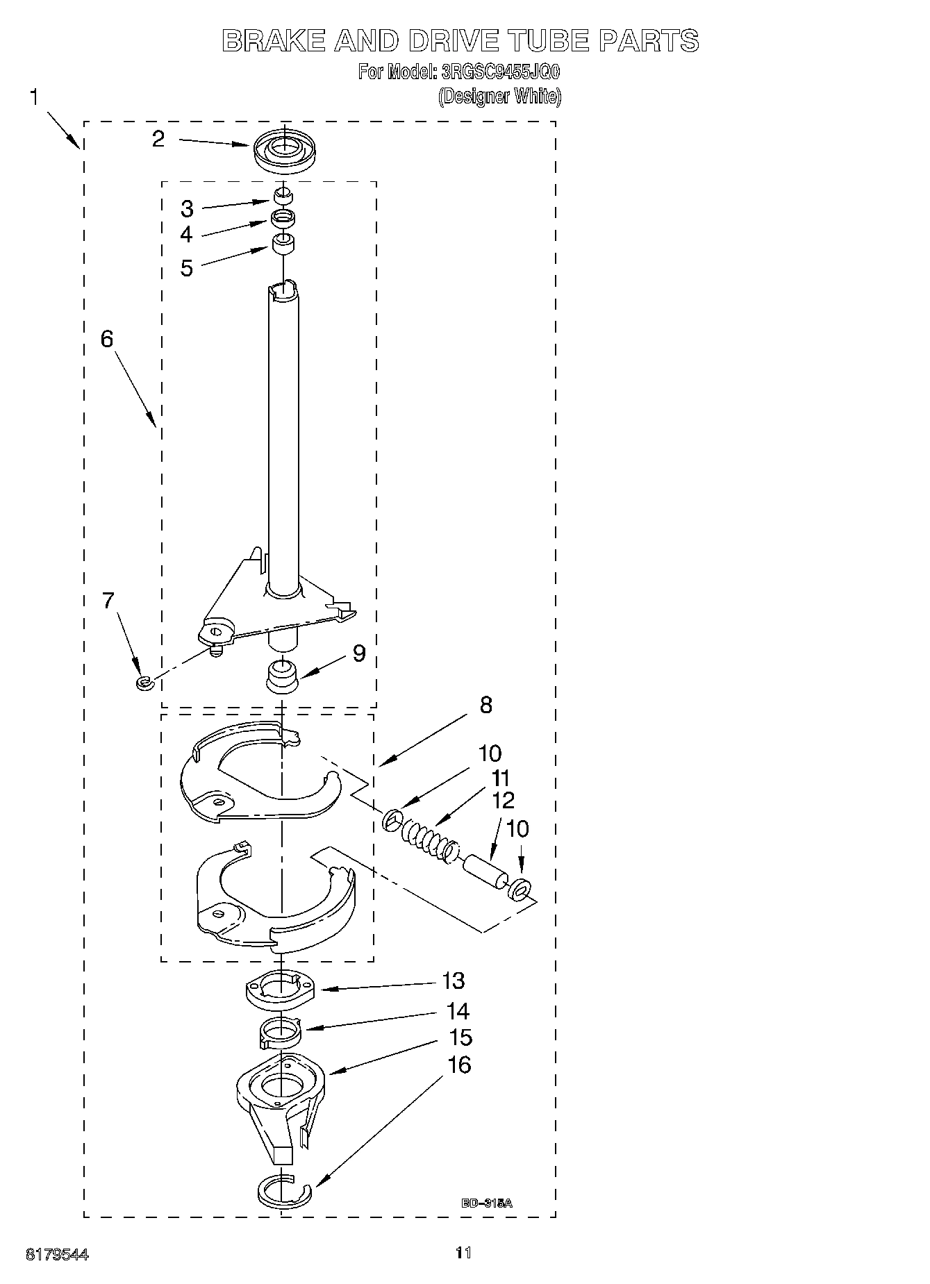07 - BRAKE AND DRIVE TUBE